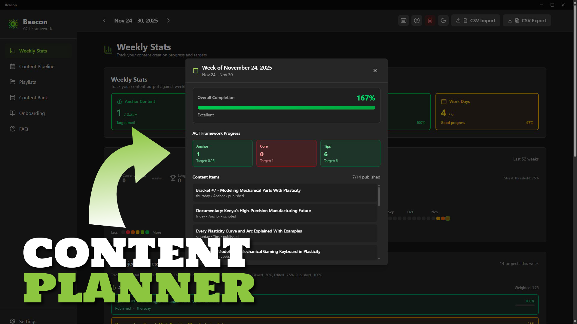 Beacon: Content Planner Software for Creators