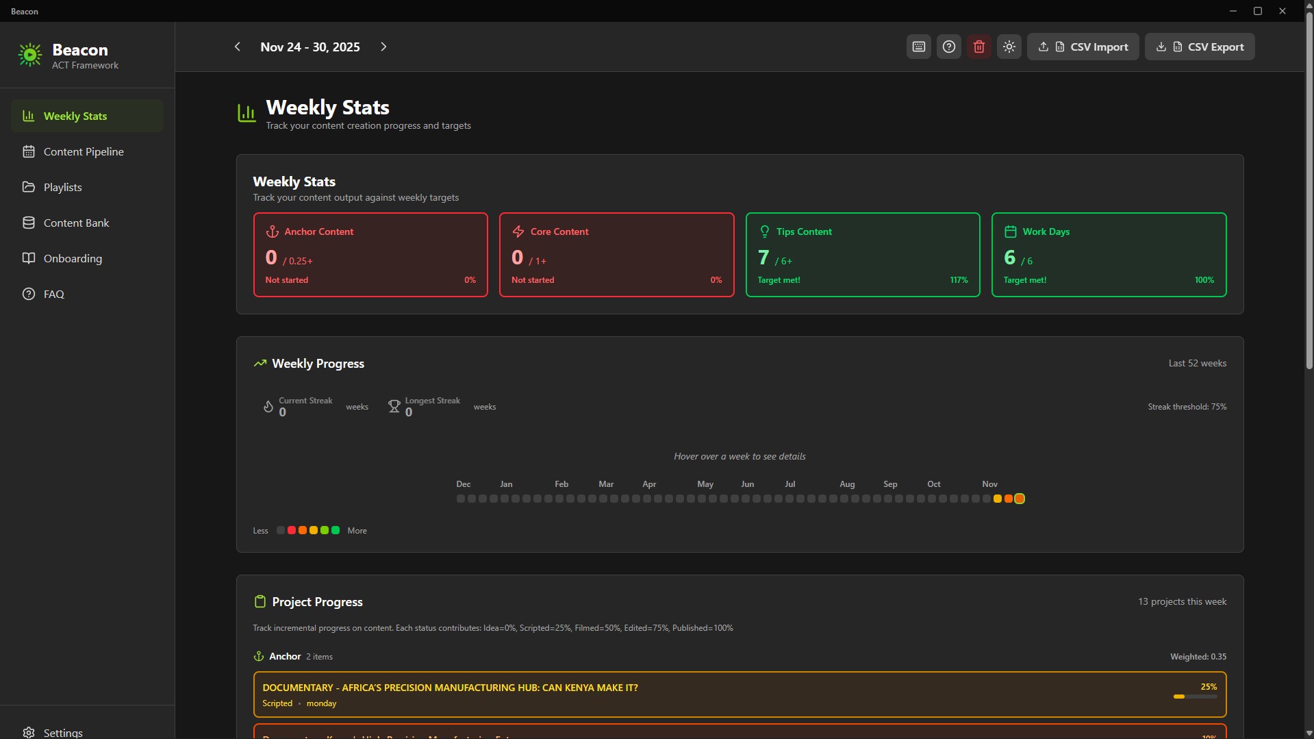 Beacon: Content Planner Software for Creators