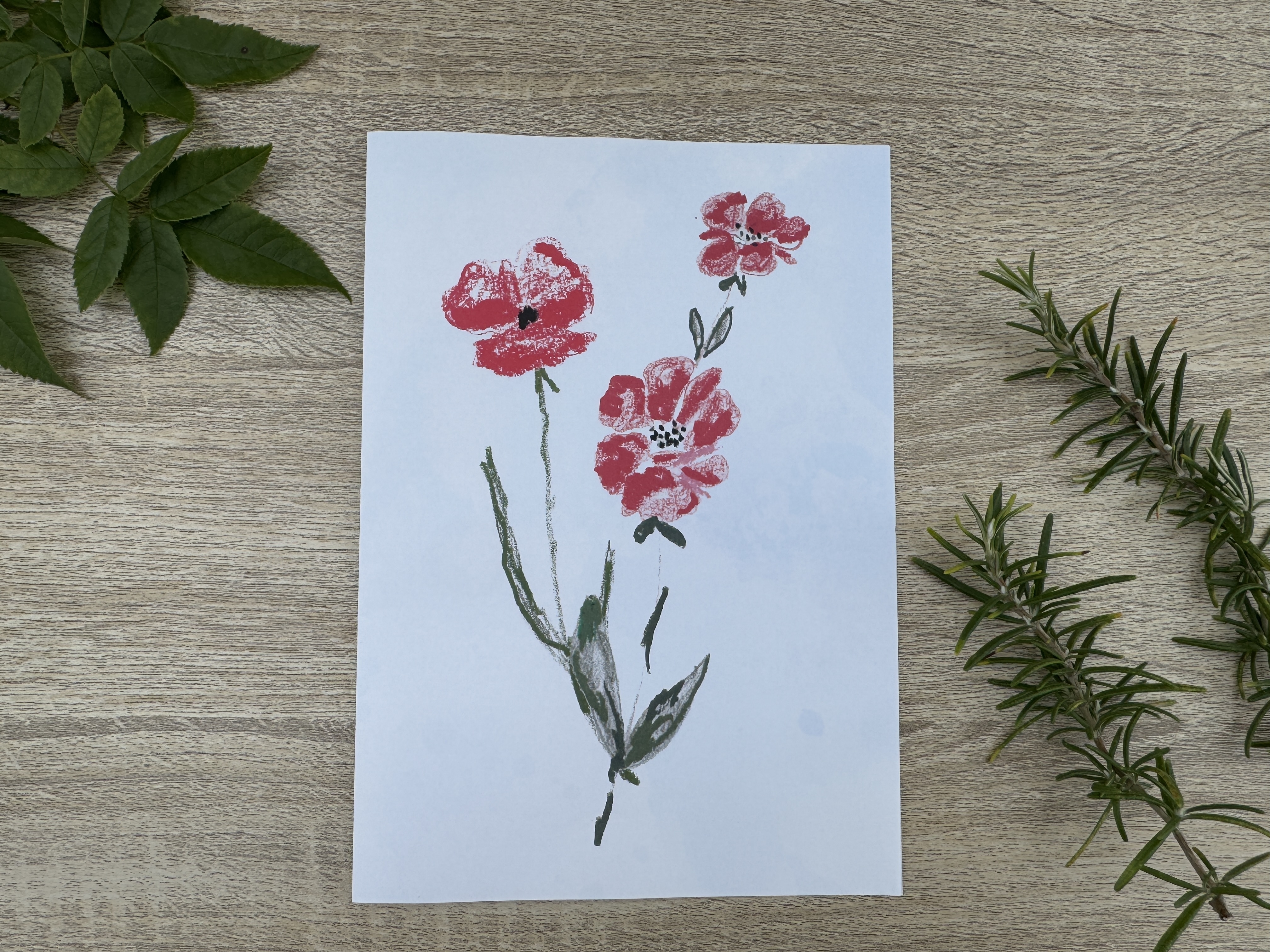 Greeting Card - poppies