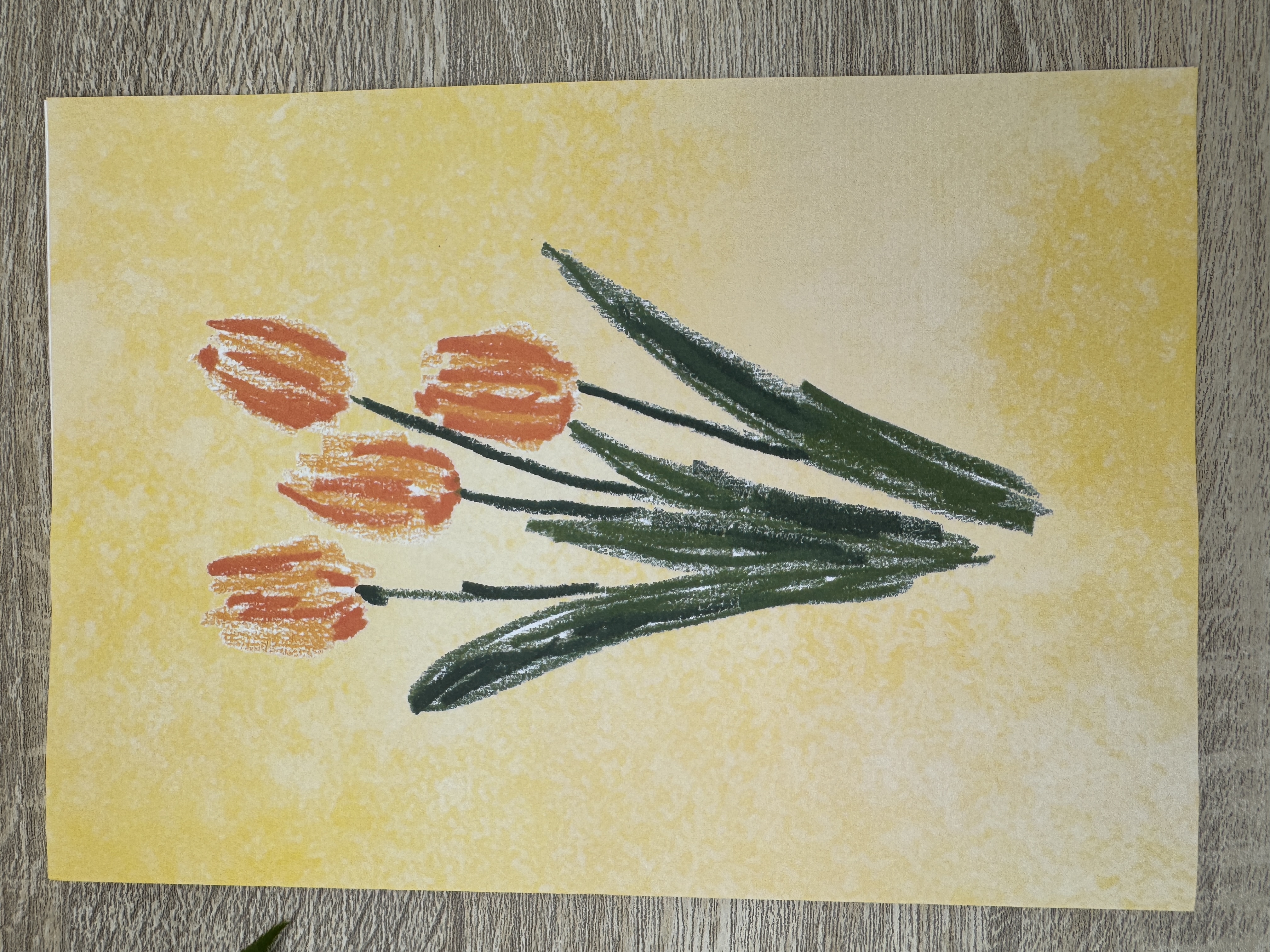 Greeting Card - yellow tulip