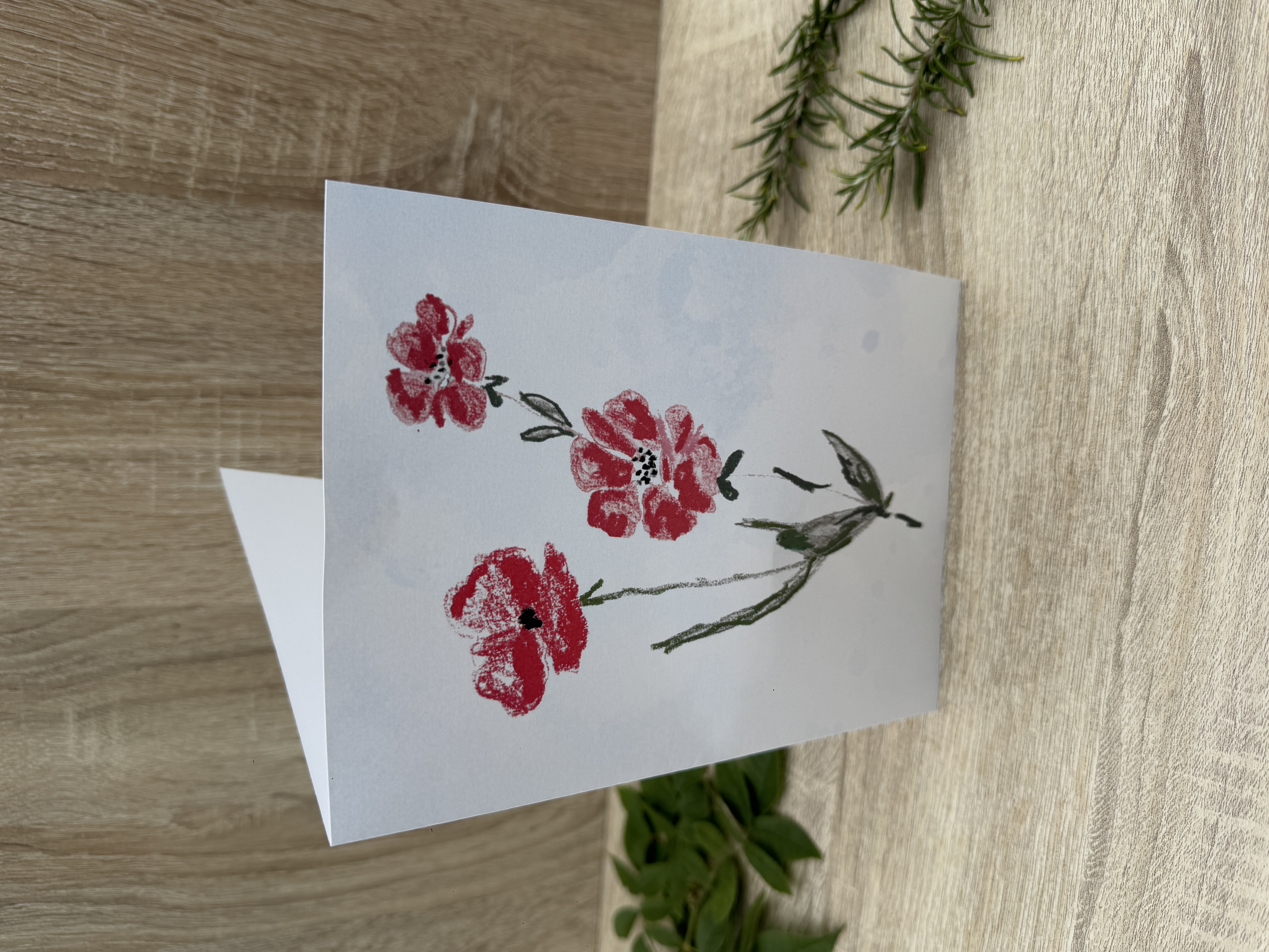 Greeting Card - poppies