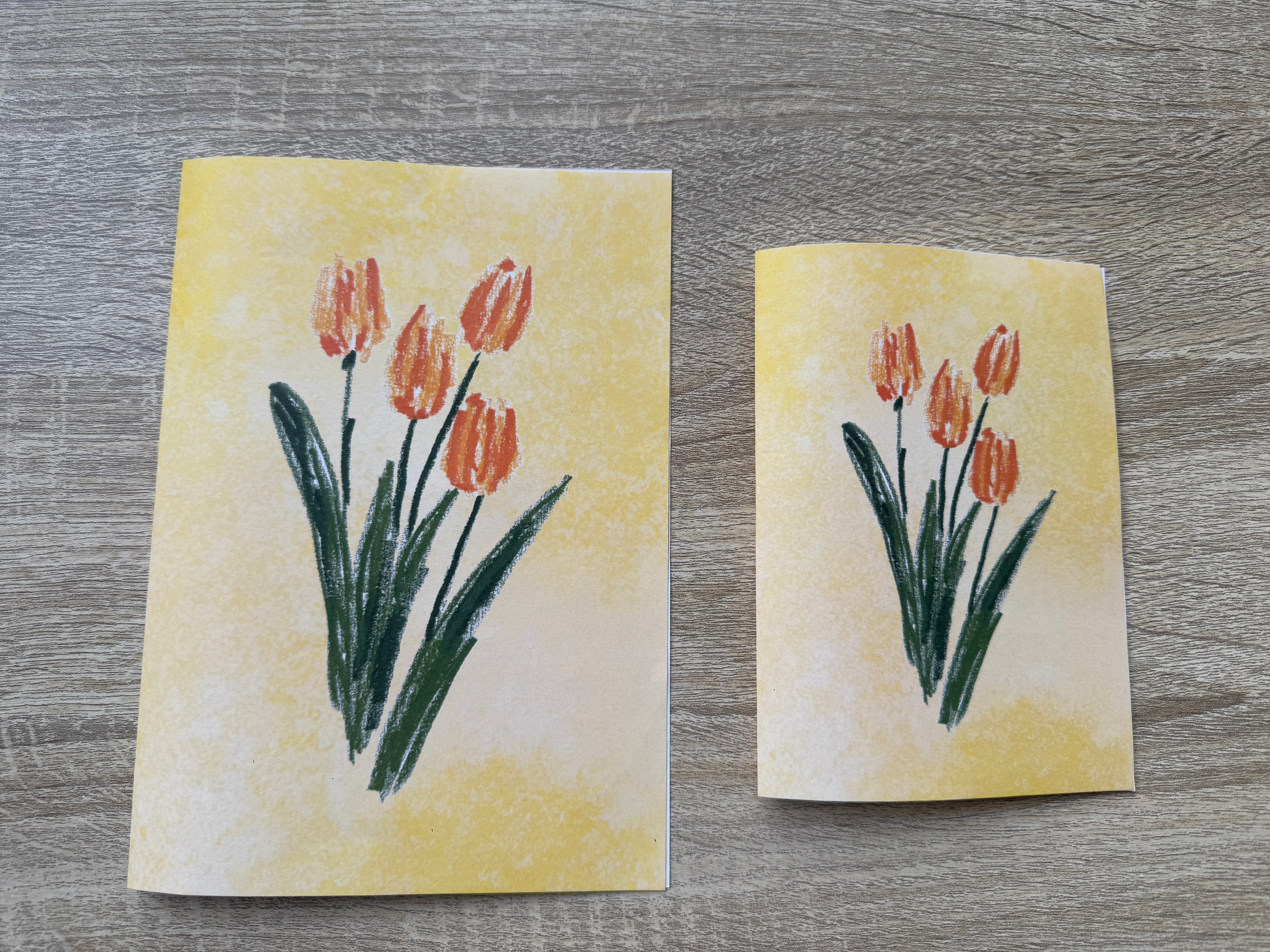 Greeting Card - yellow tulip