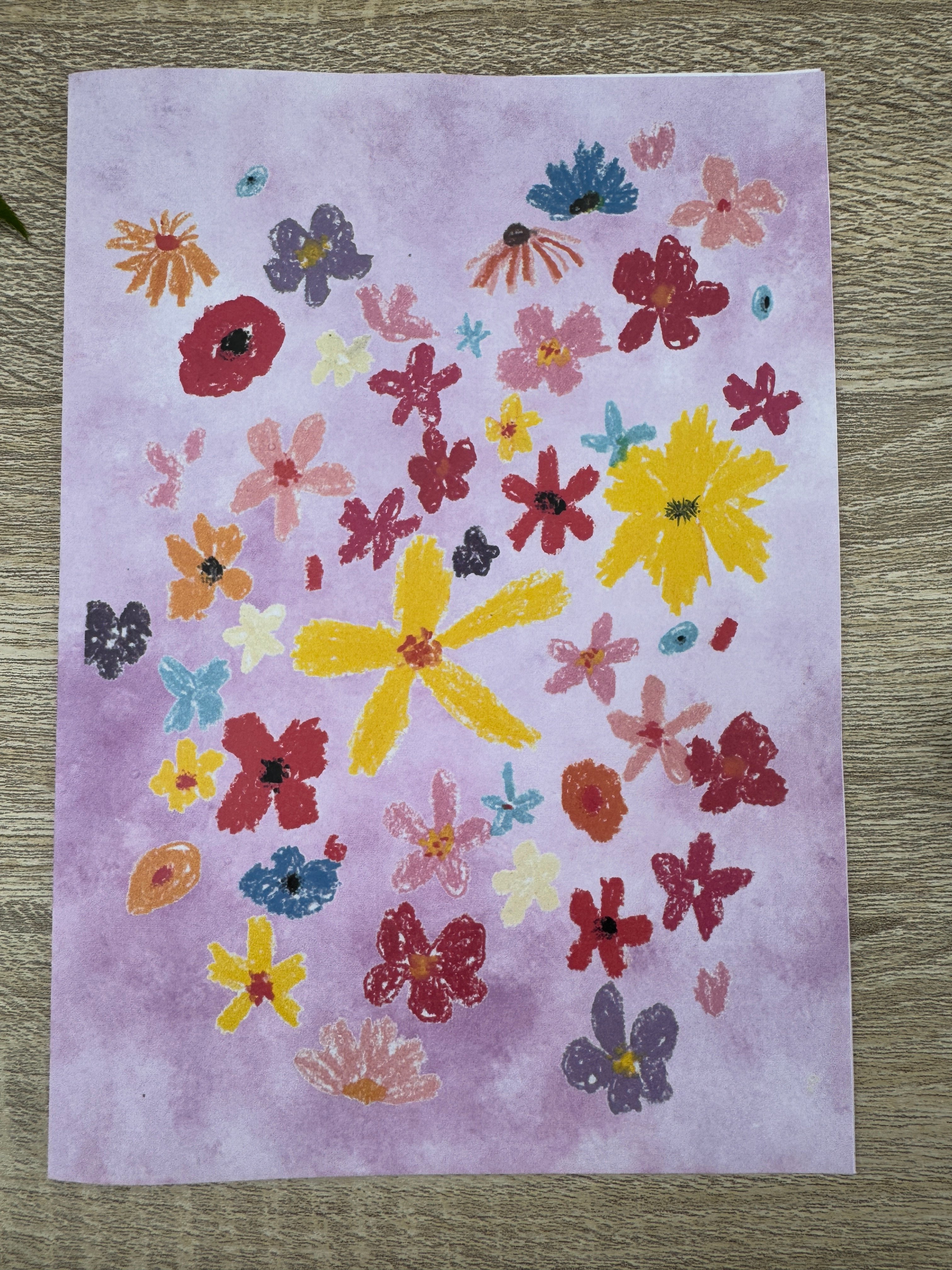 Greeting Card - purple flower meadow