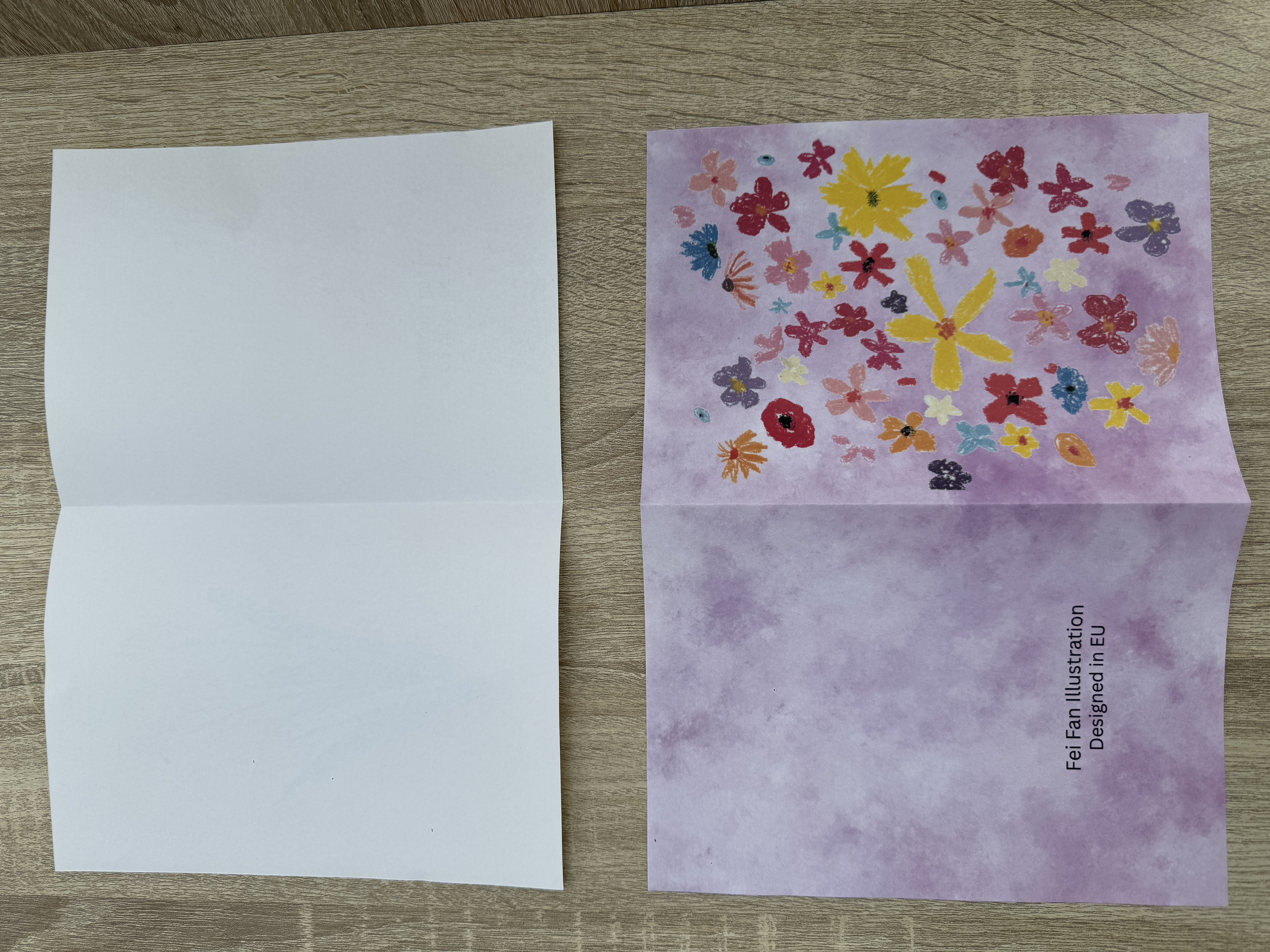 Greeting Card - purple flower meadow