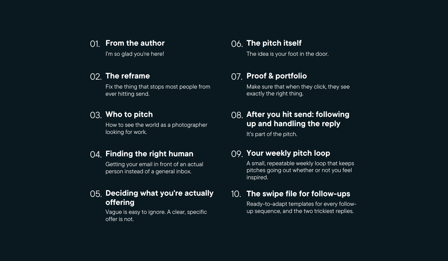 The Pitch Guide - Travel Photography