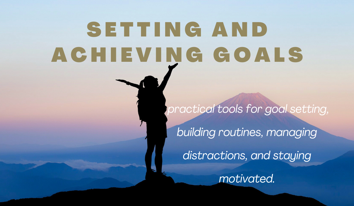 Setting and Achieving GOALS with Workbook, Checklist & Toolstack