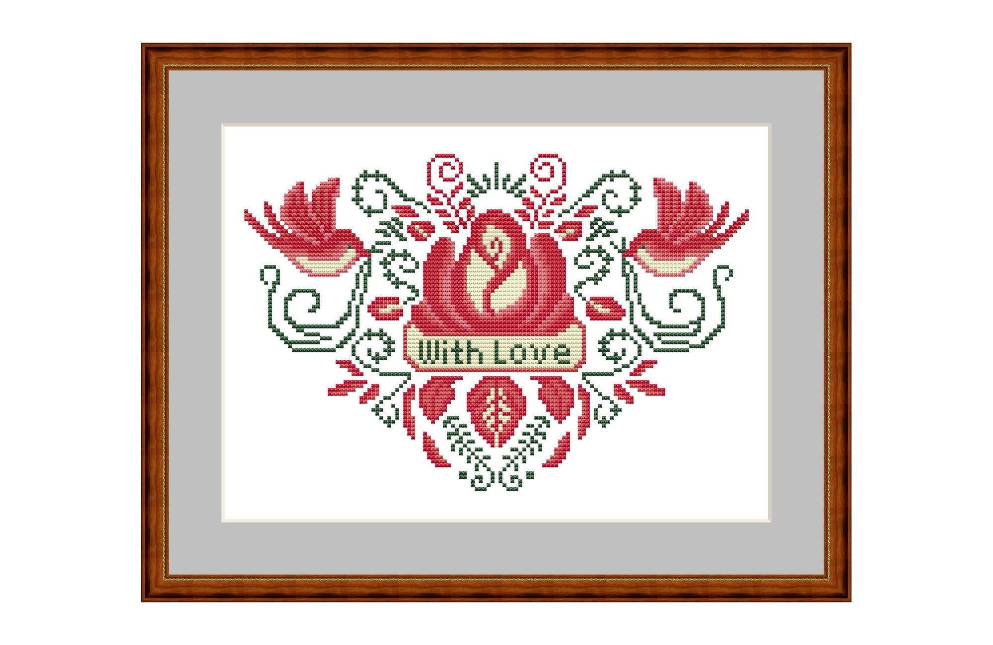 With Love Cross Stitch Pattern