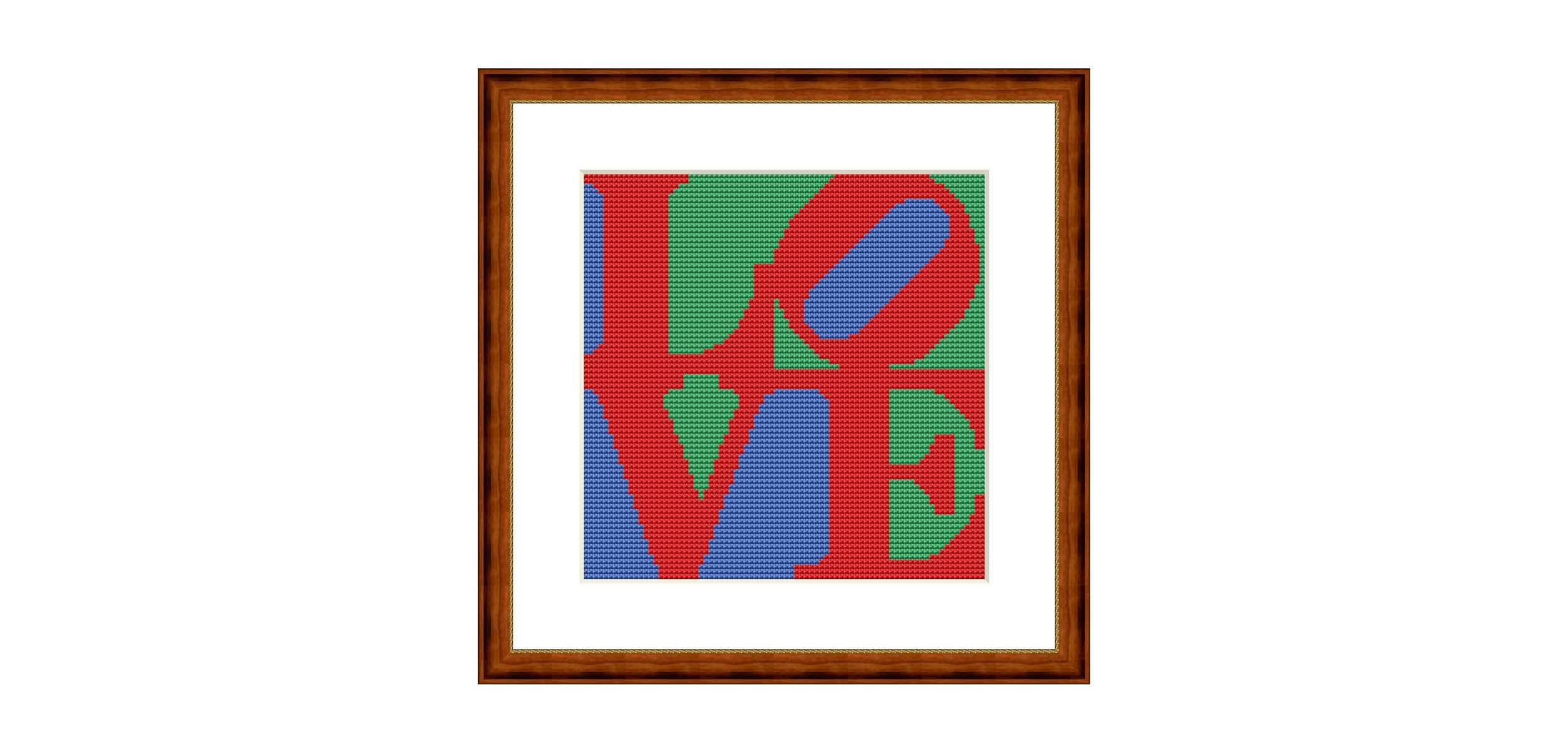 Love Cross Stitch Pattern