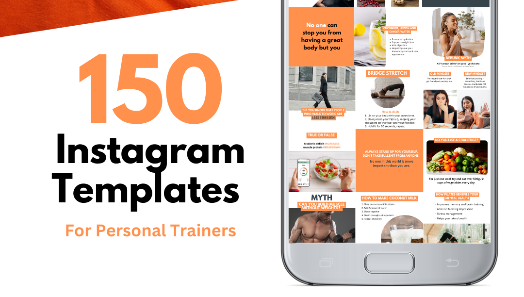 150 Instagram posts for personal trainers templates