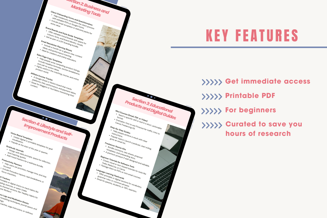 50 Digital Product Ideas Guide