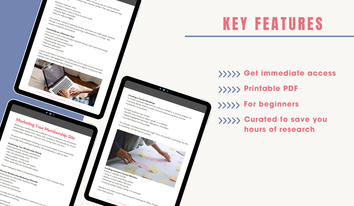 Membership Site Passive Income Guide