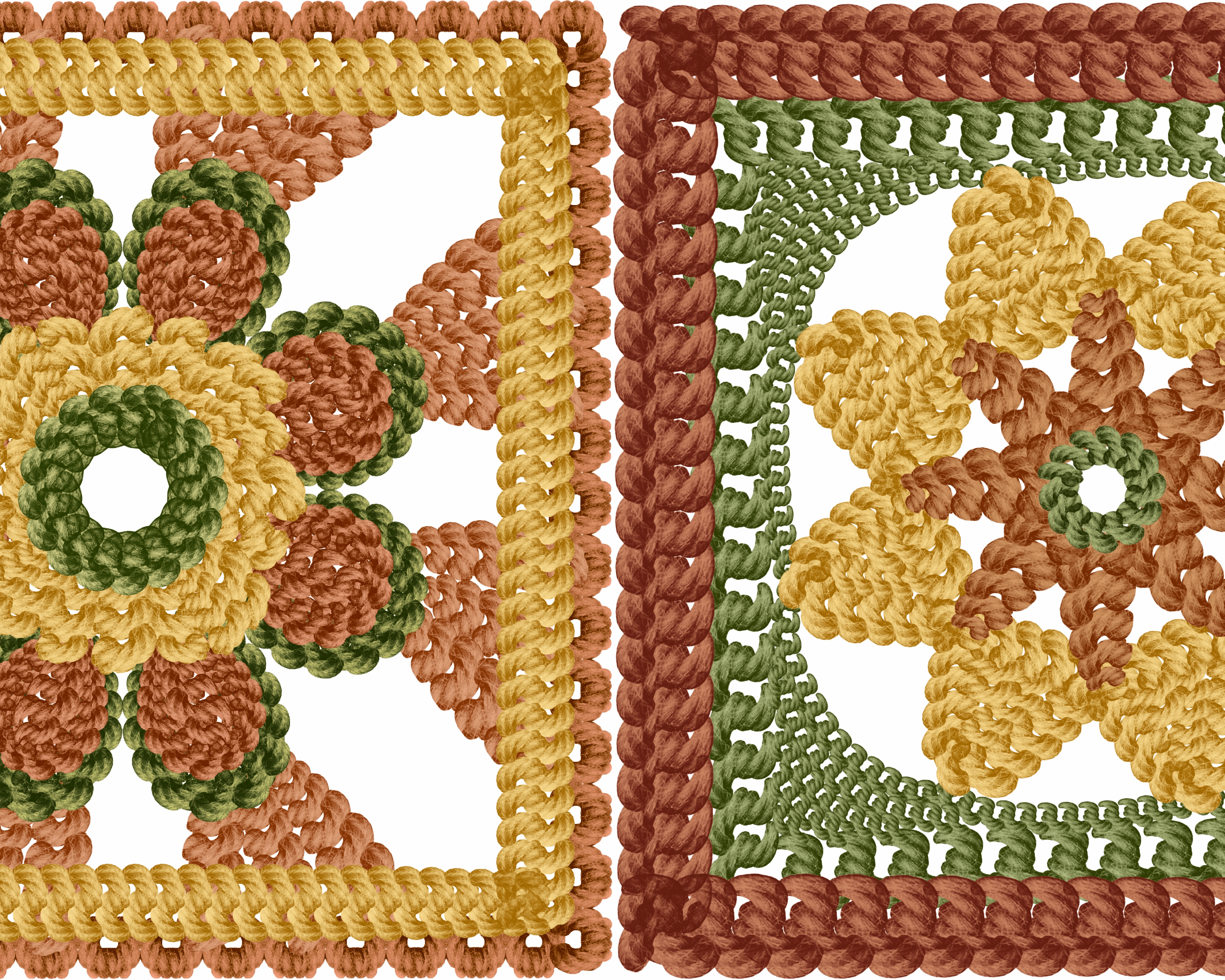 Procreate Crochet & Knit Dual Colour Brushset