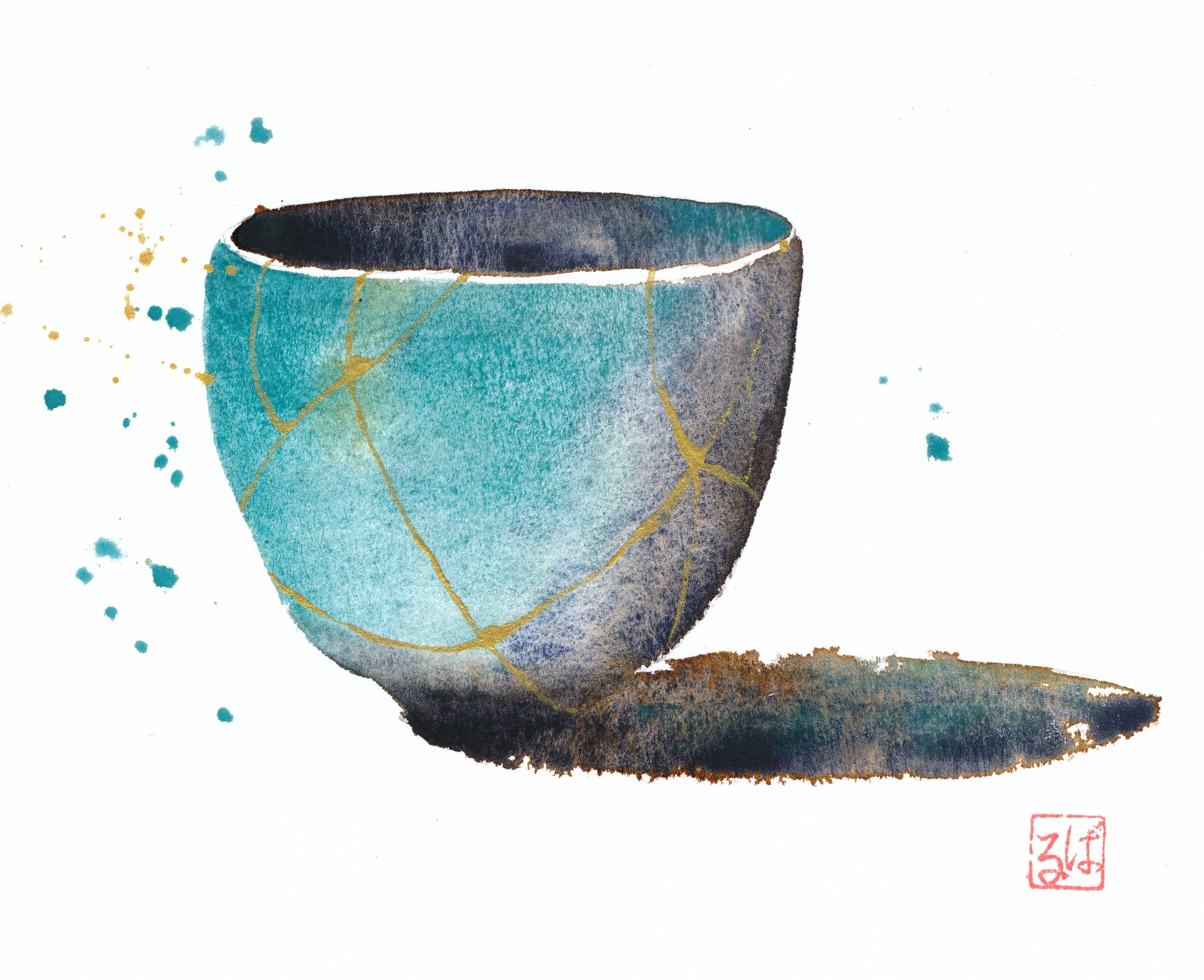 Blue Tea Cup