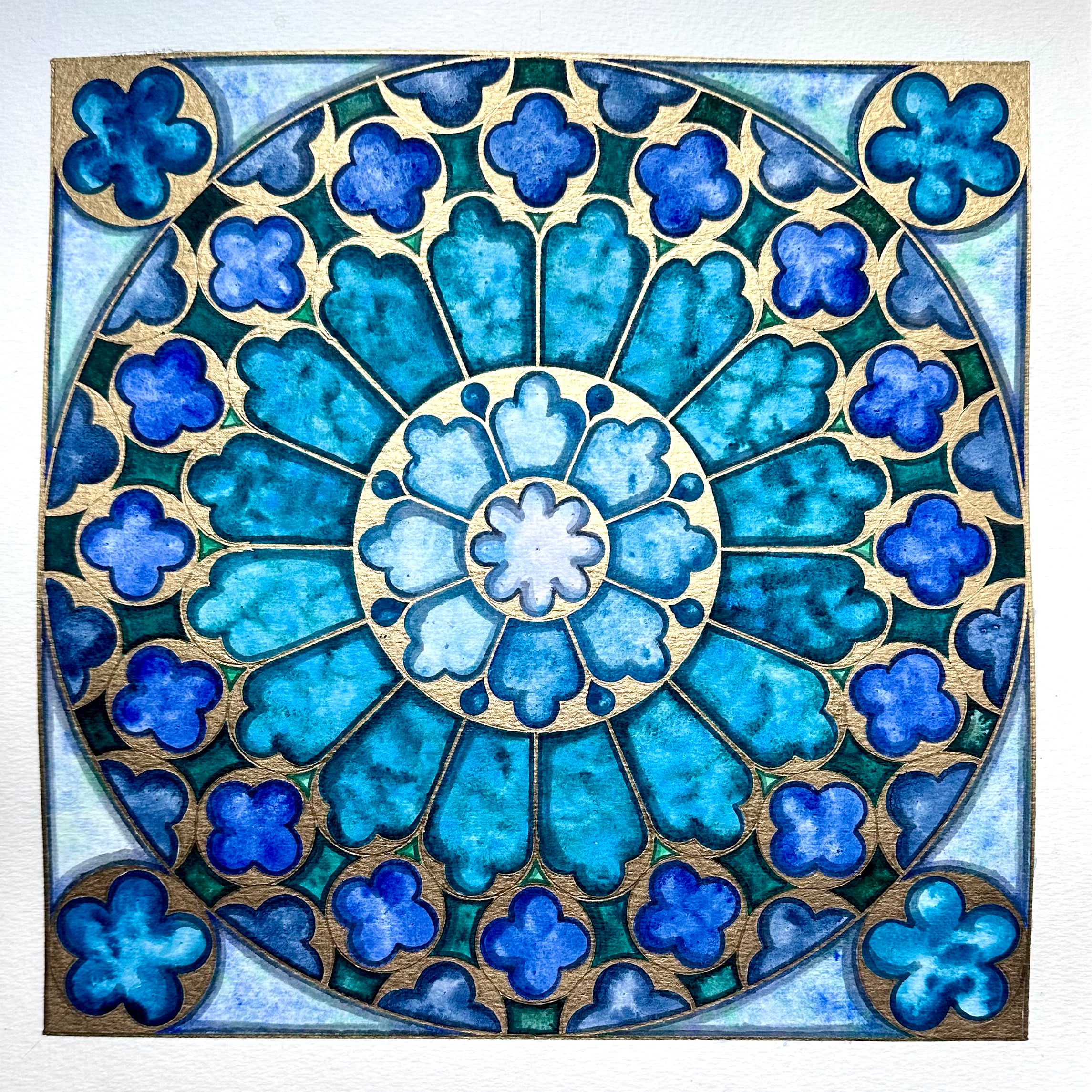 Westminster Abbey Window - Geometric Drawing Guide