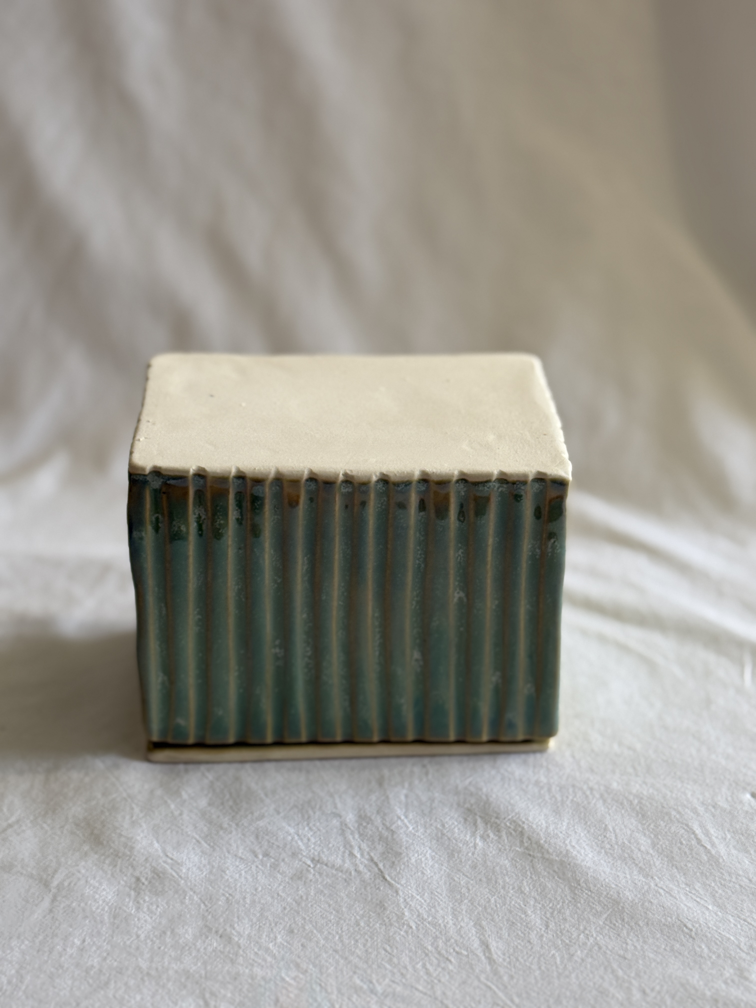 Anyway butter dish pottery template
