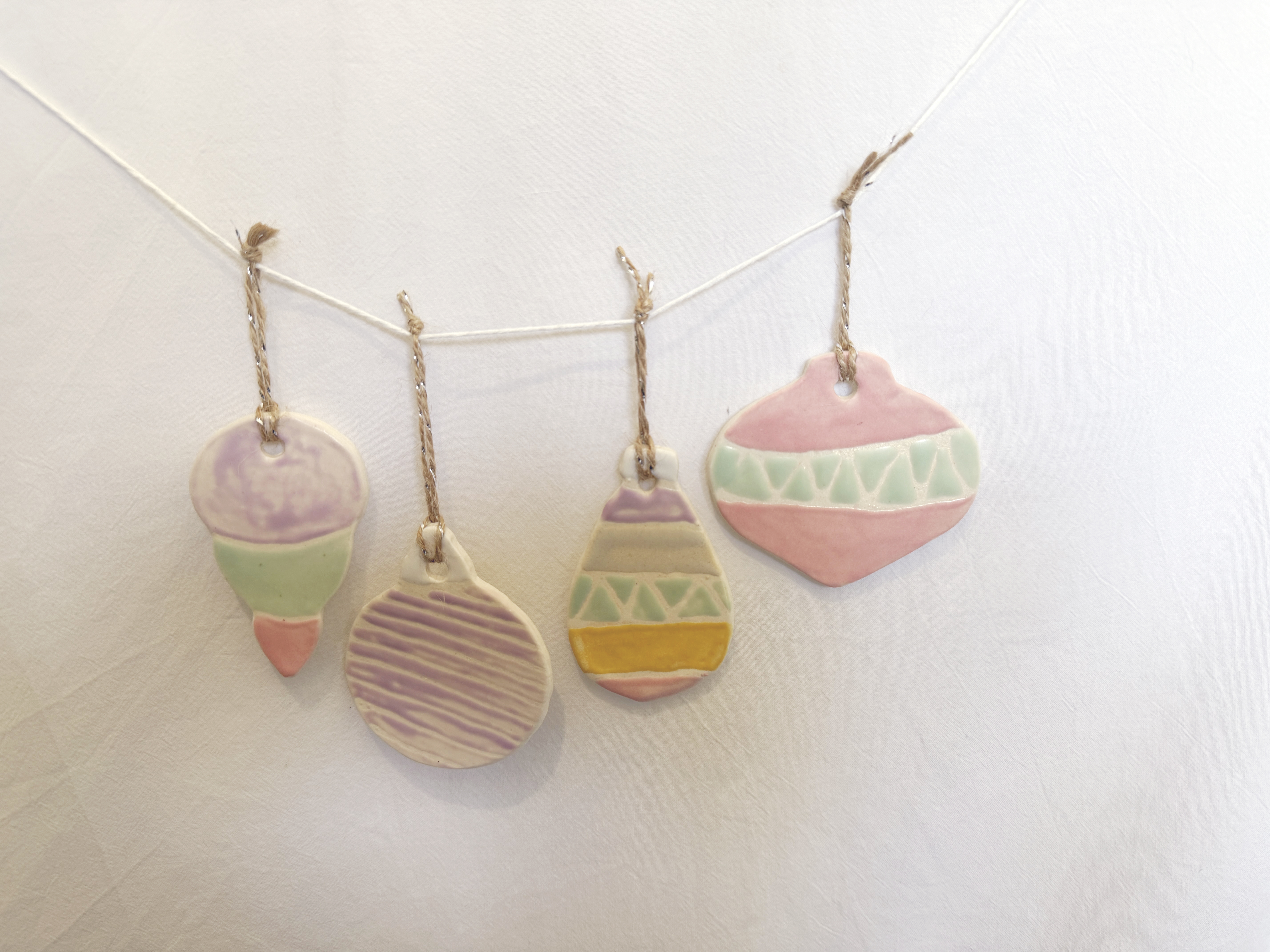 Christmas Ornaments Pottery Template