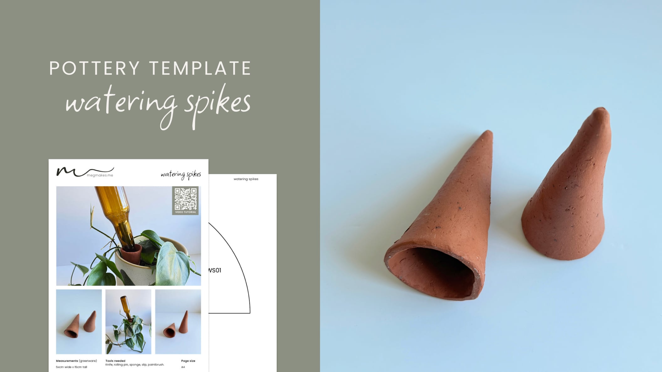 Watering Spikes - Pottery Template
