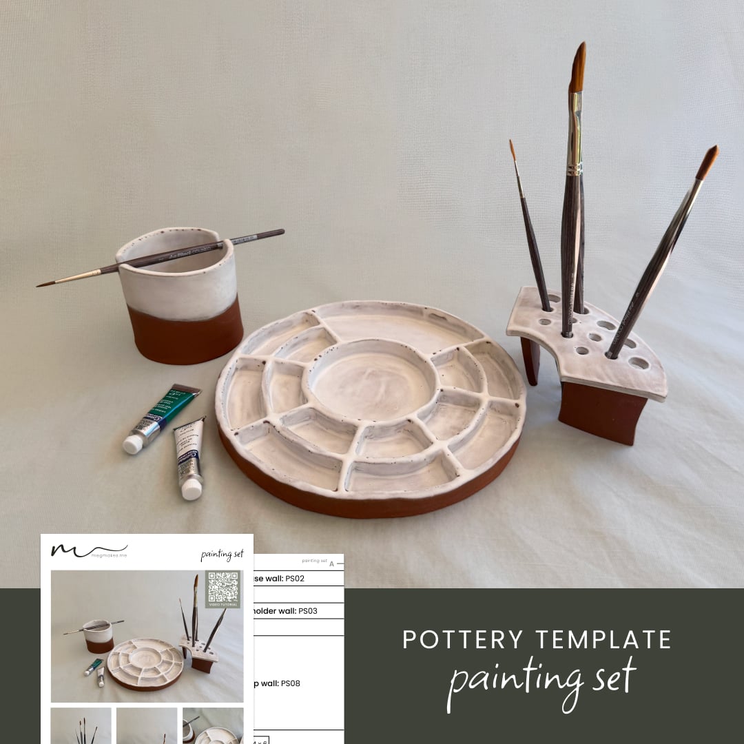 Painting Set Pottery Template