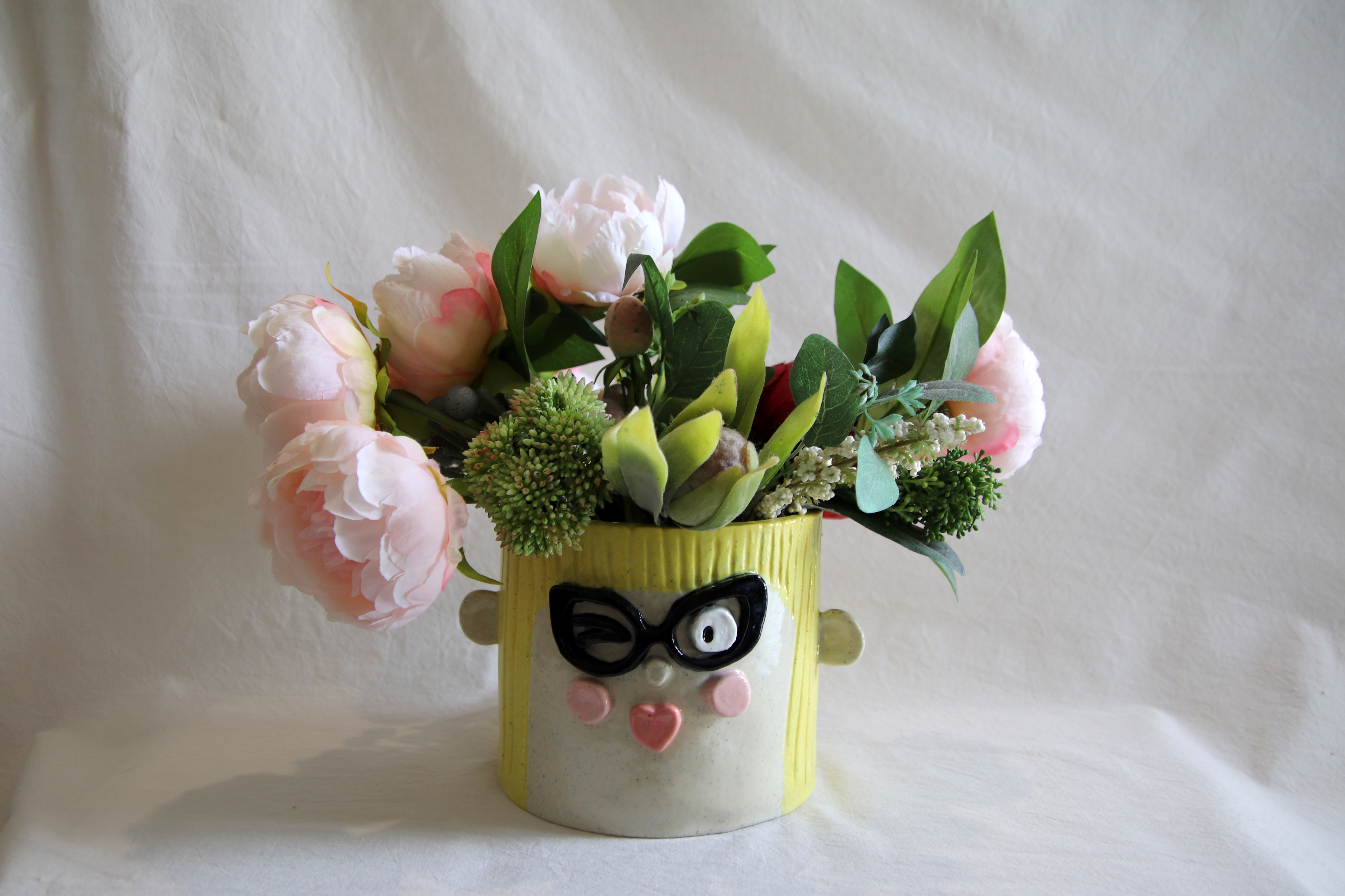 DIY Face Planter Pottery Template