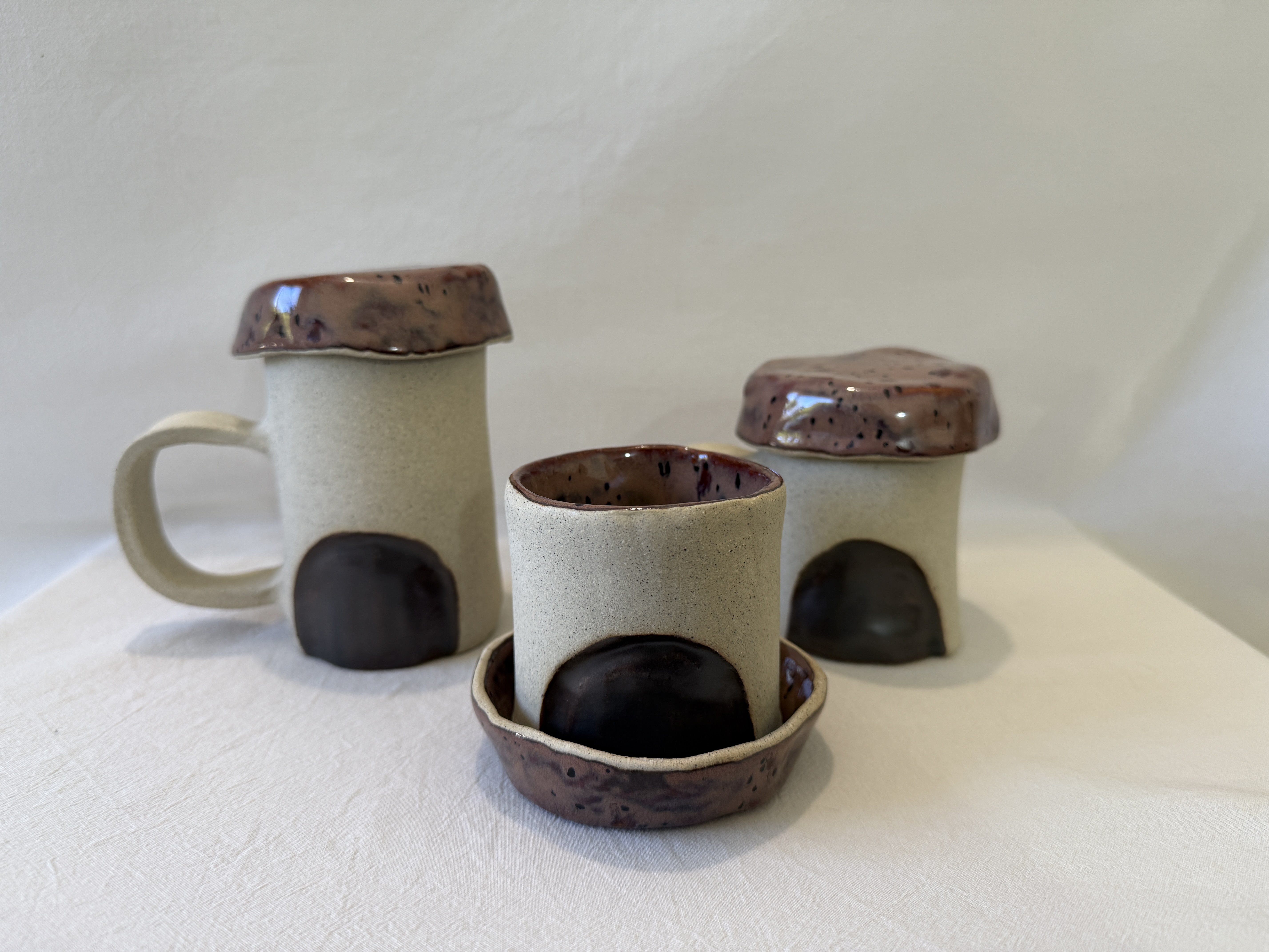 Fairy Mushroom Cup House Pottery Template