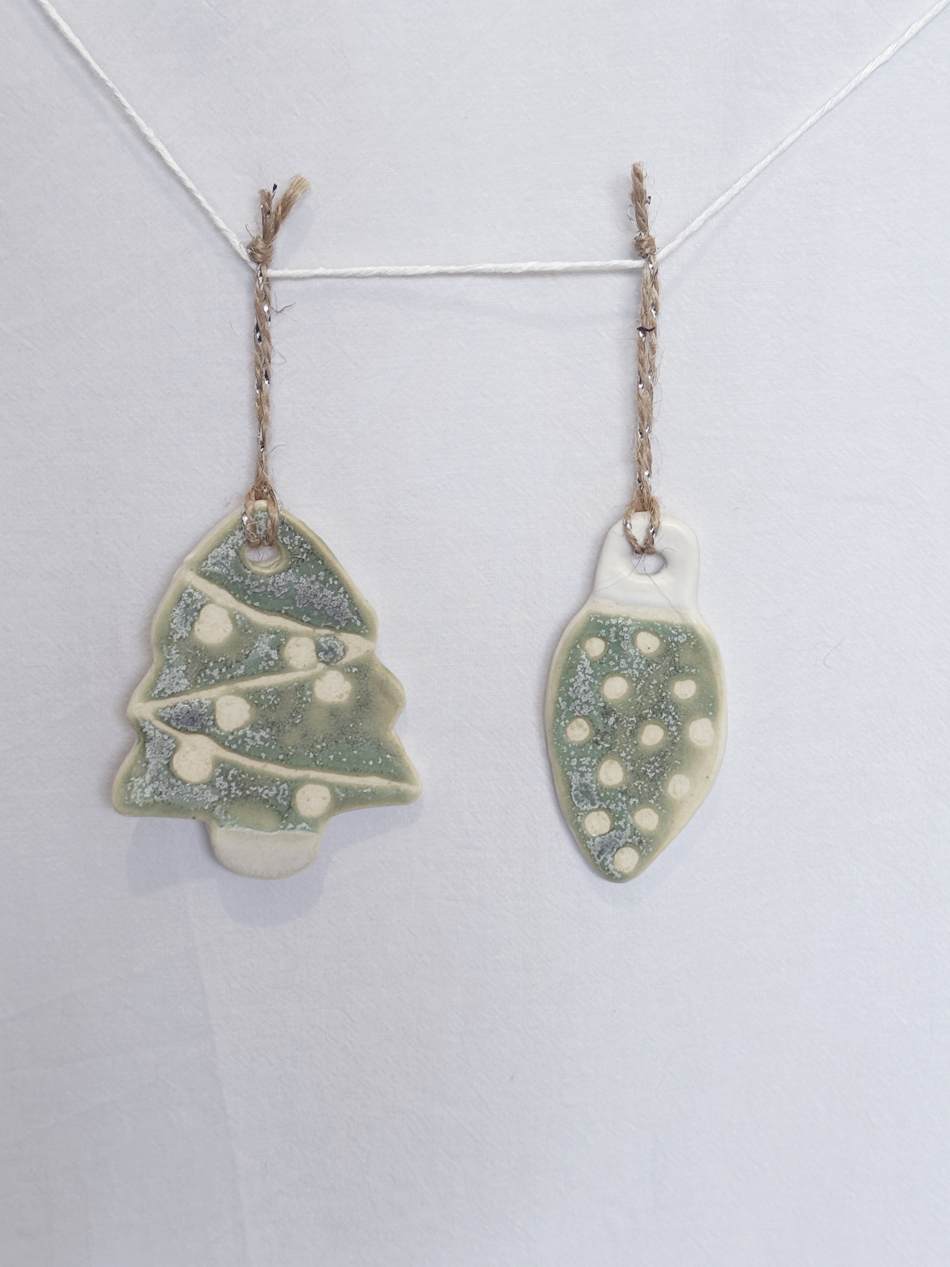 Christmas Ornaments Pottery Template