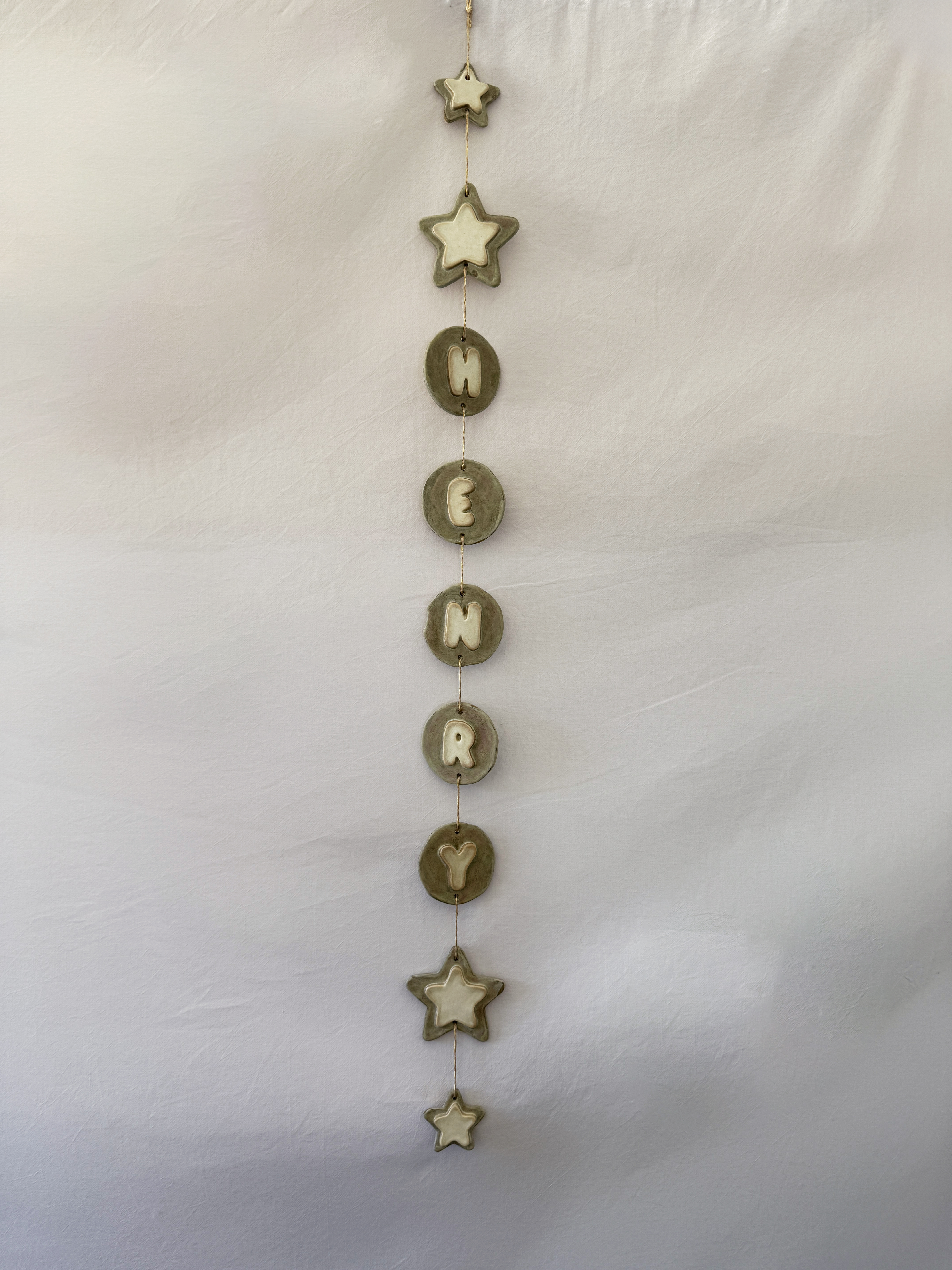 Name Hangers Pottery Template