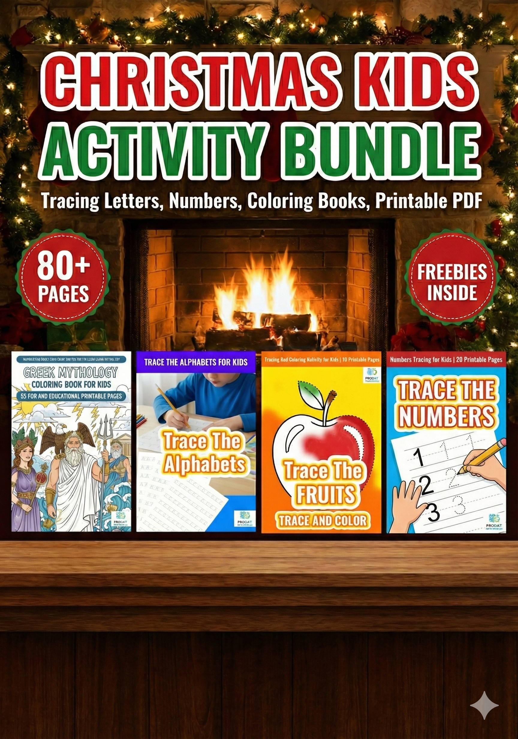 Christmas Kids Activity Bundle | 80+ Pages PDF