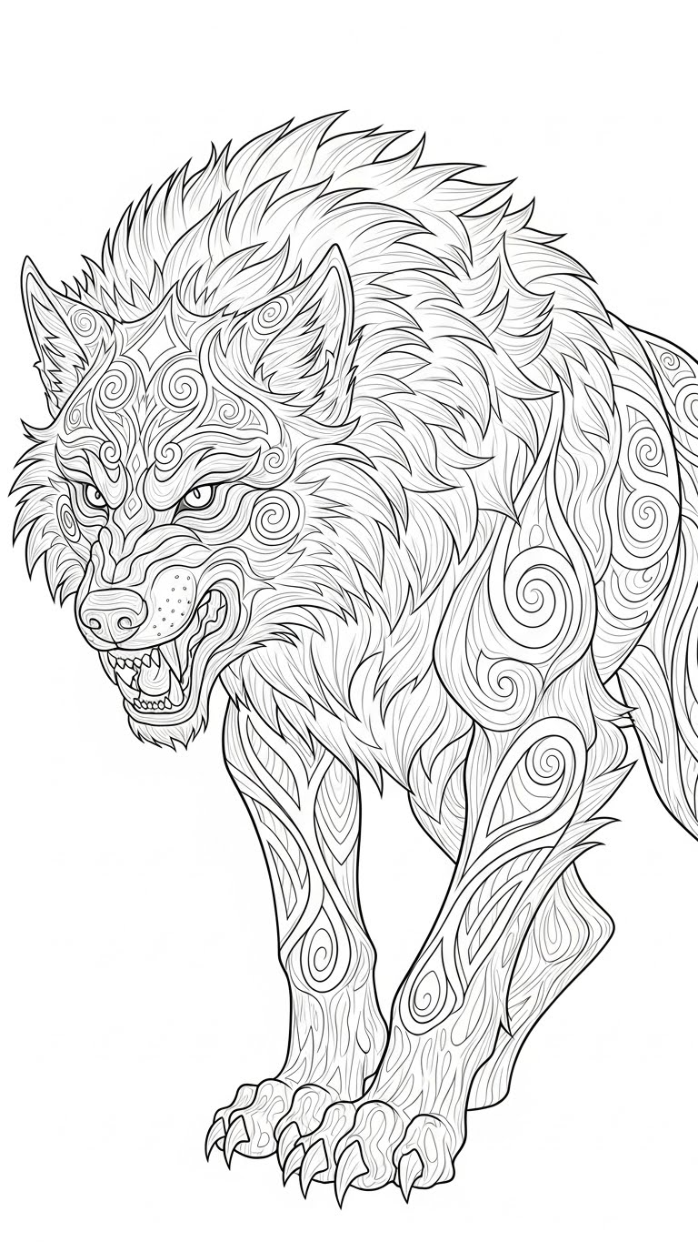 Norse Mythology Coloring Book for Kids | 15 Pages