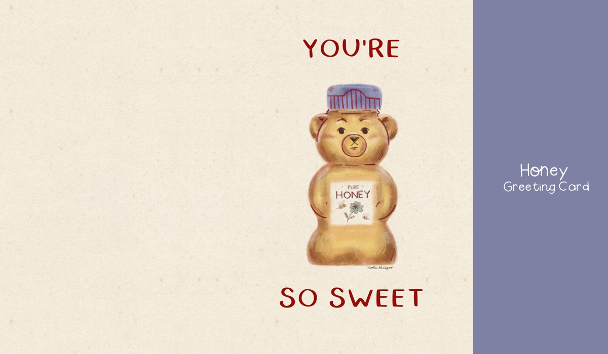 Honey Greeting Card