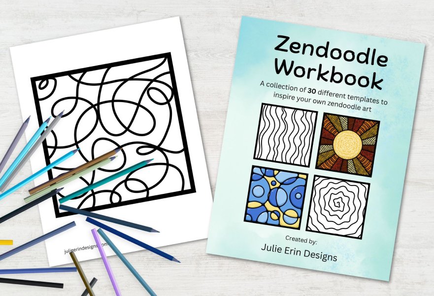 Zendoodle Workbook: 30 Templates for Creativity