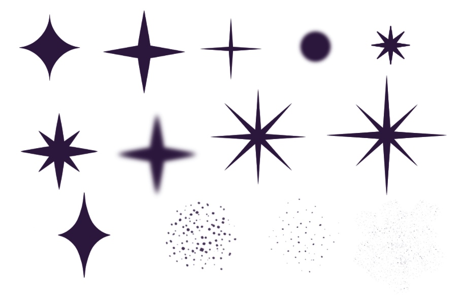 Glitter and Sparkles Procreate Brush Set