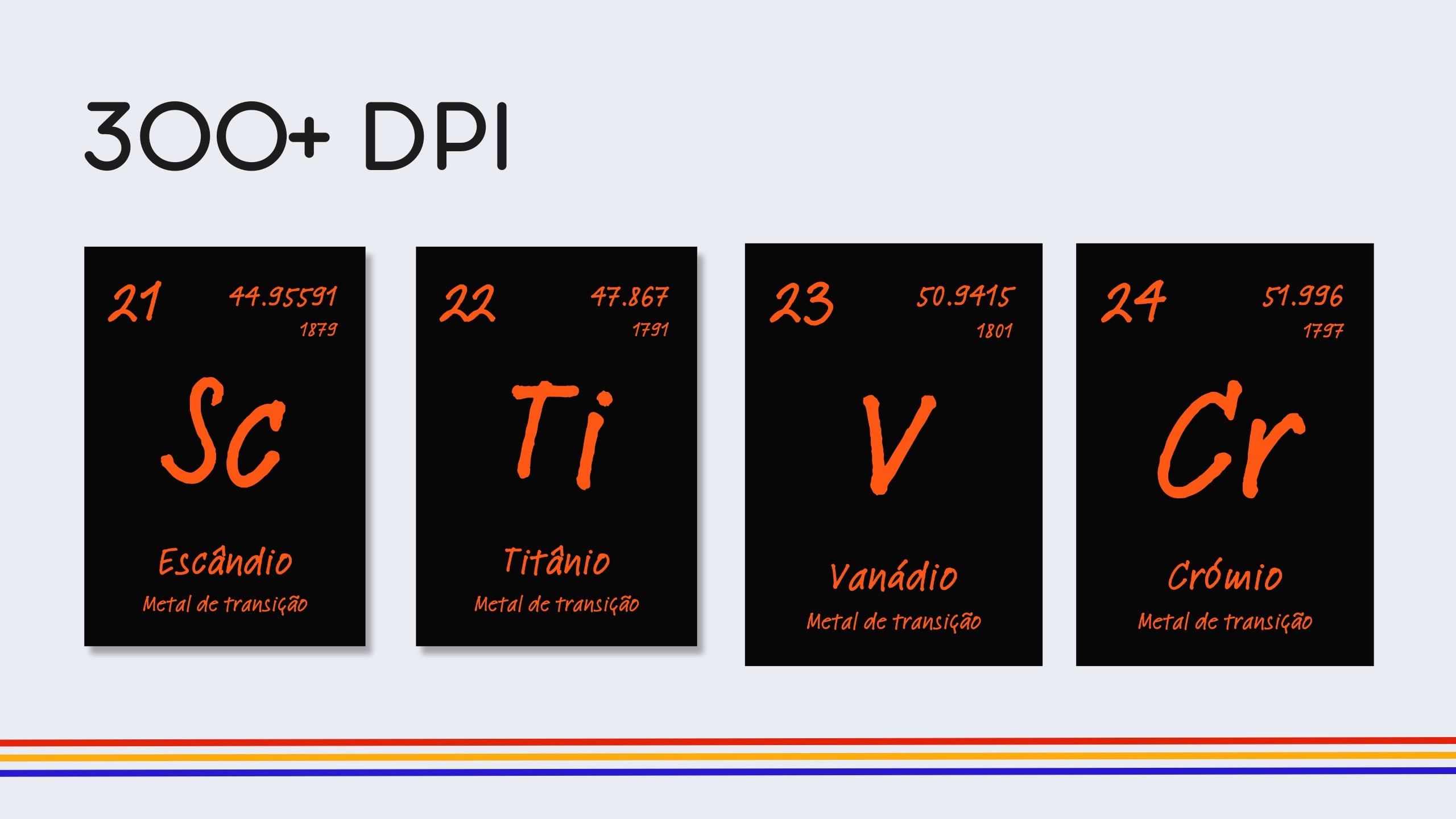 Portuguese Dark Mode Periodic Table Flashcards