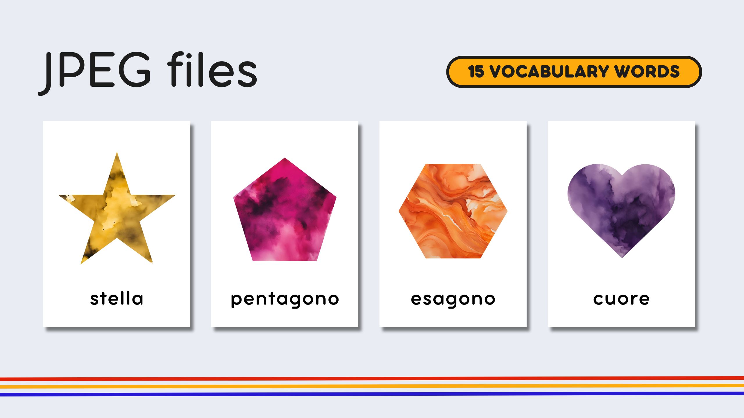 Italian Shapes Flashcards