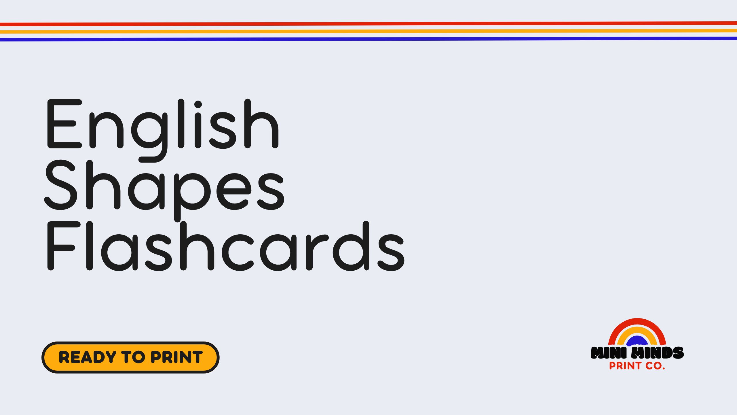 English Shapes Flashcards