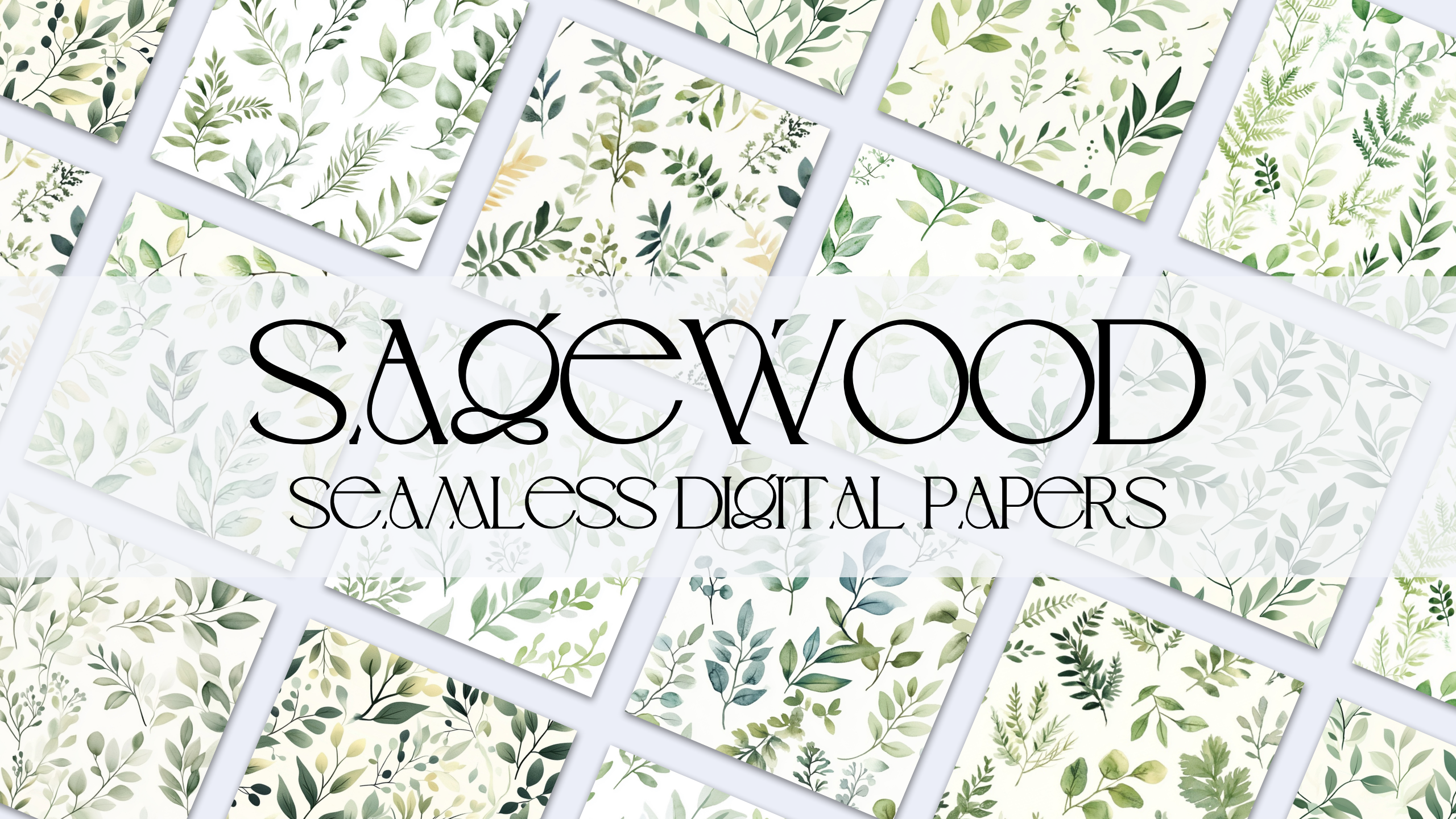 SAGEWOOD Seamless Digital Papers