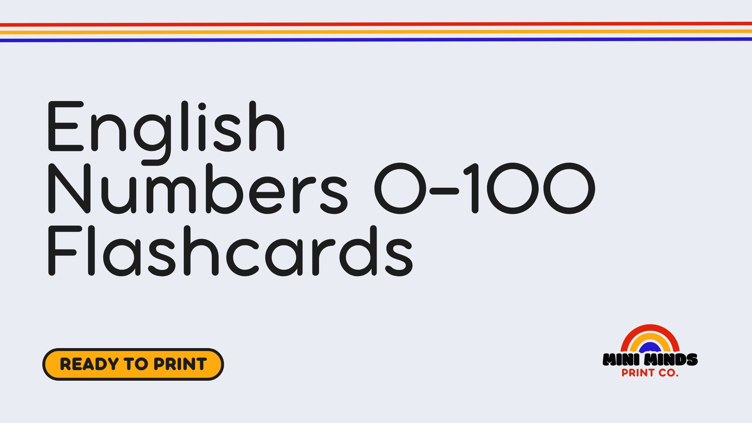 English Numbers 0-100 Flashcards