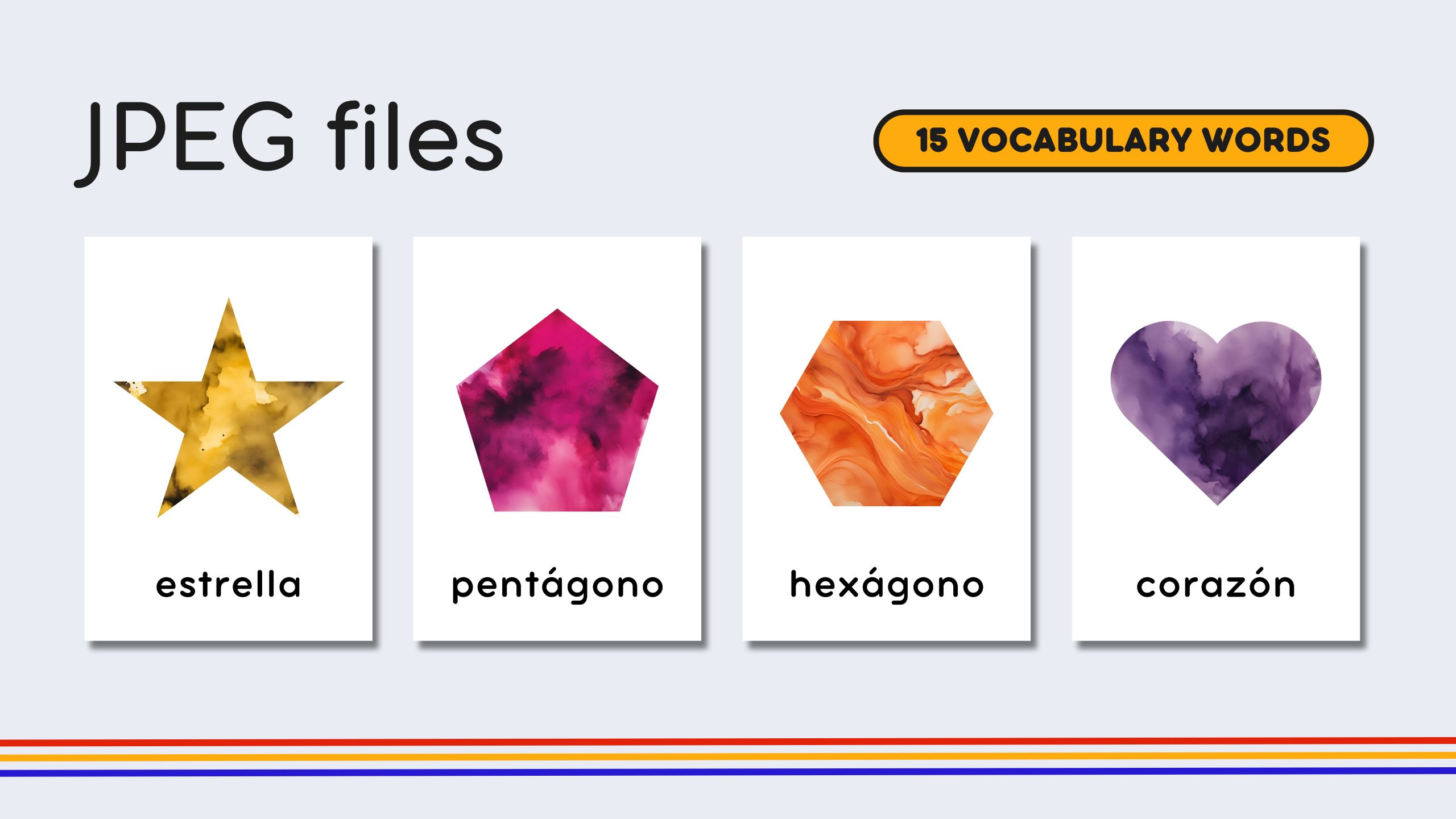 Shapes Spanish Flashcards