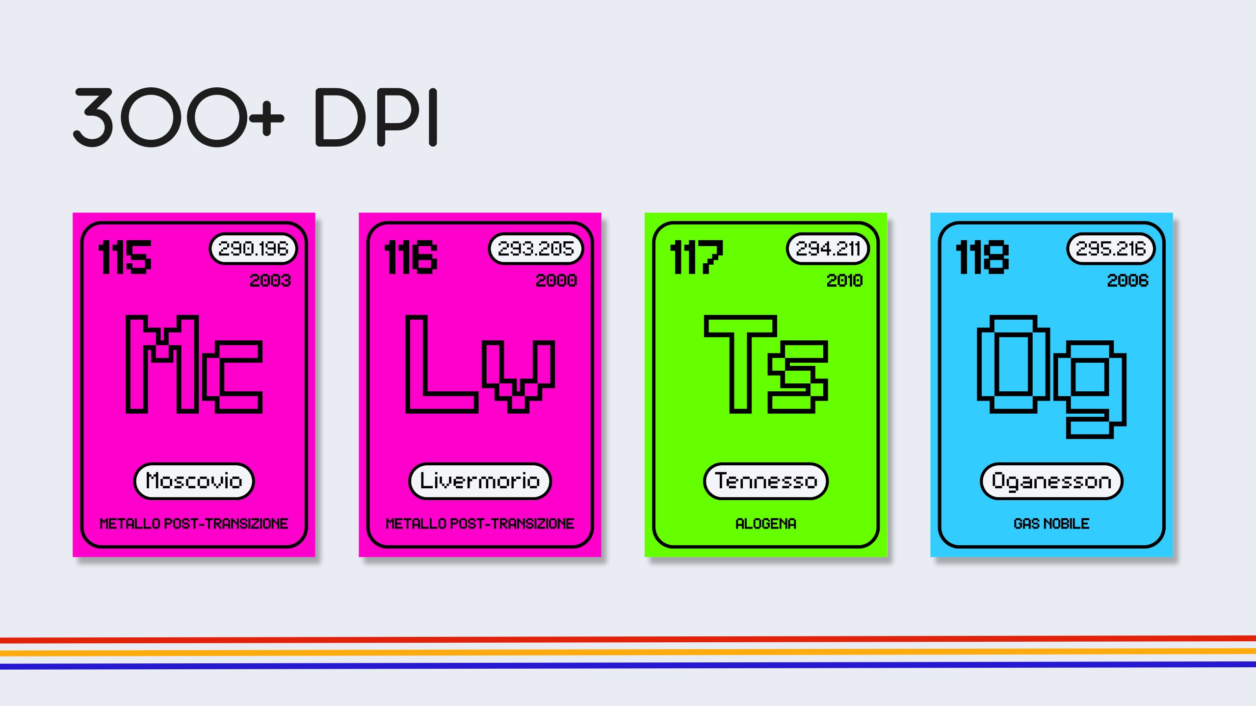 Italian Retro Gamer Periodic Table Flashcards