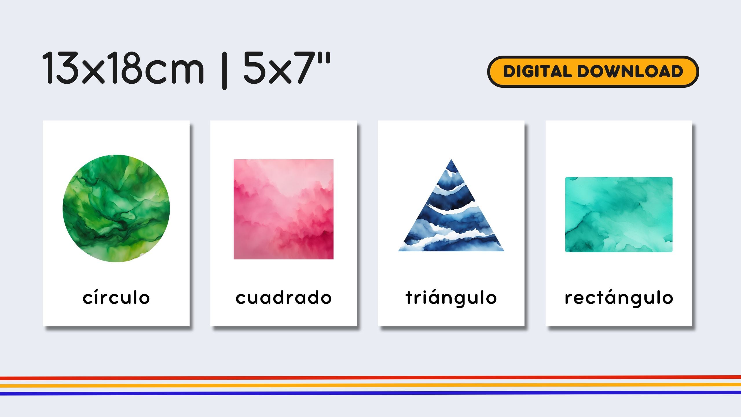 Shapes Spanish Flashcards