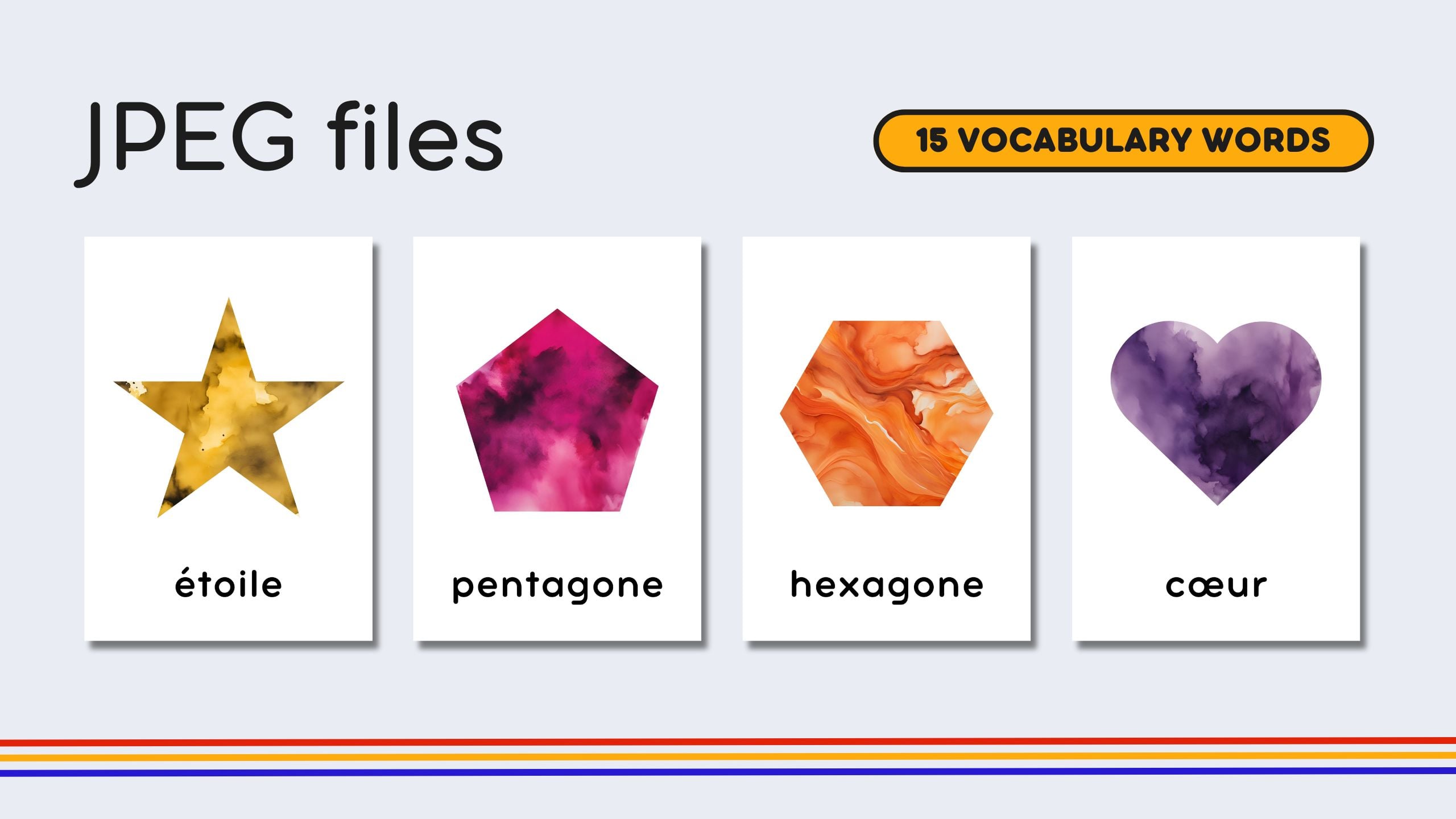 French Shapes Flashcards