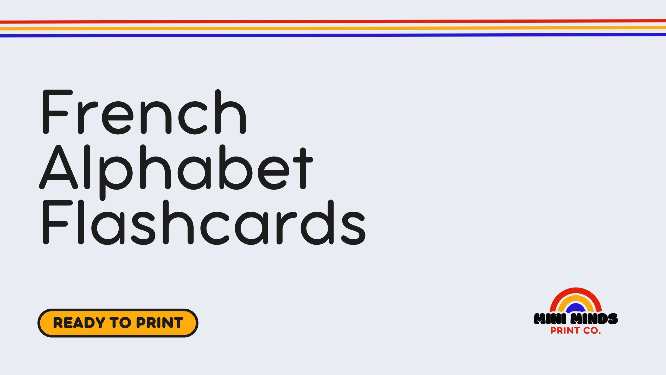 French Alphabet Flashcards