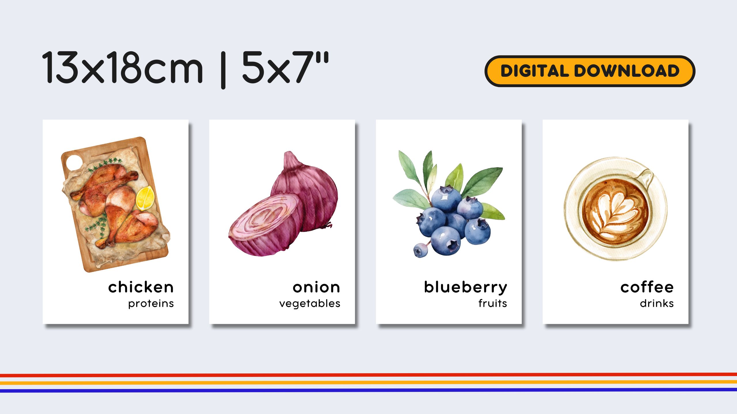 English Food Groups Flashcards