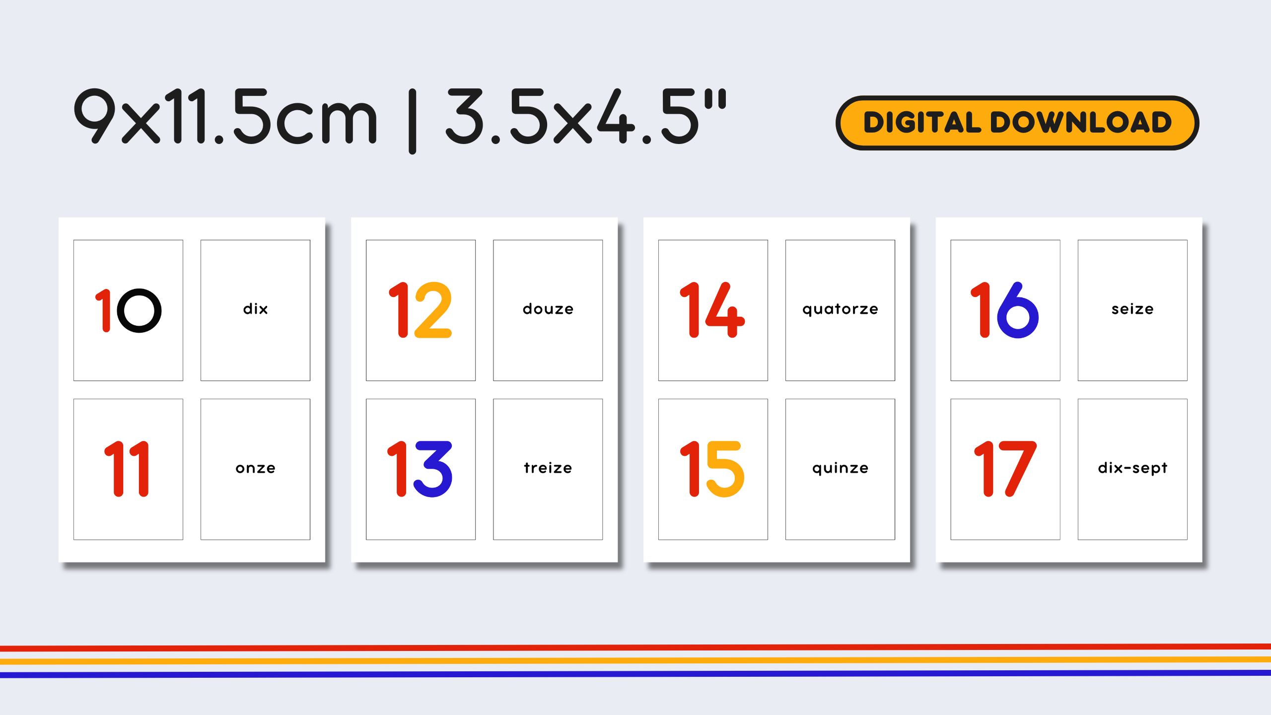 French Numbers 0-100 Flashcards