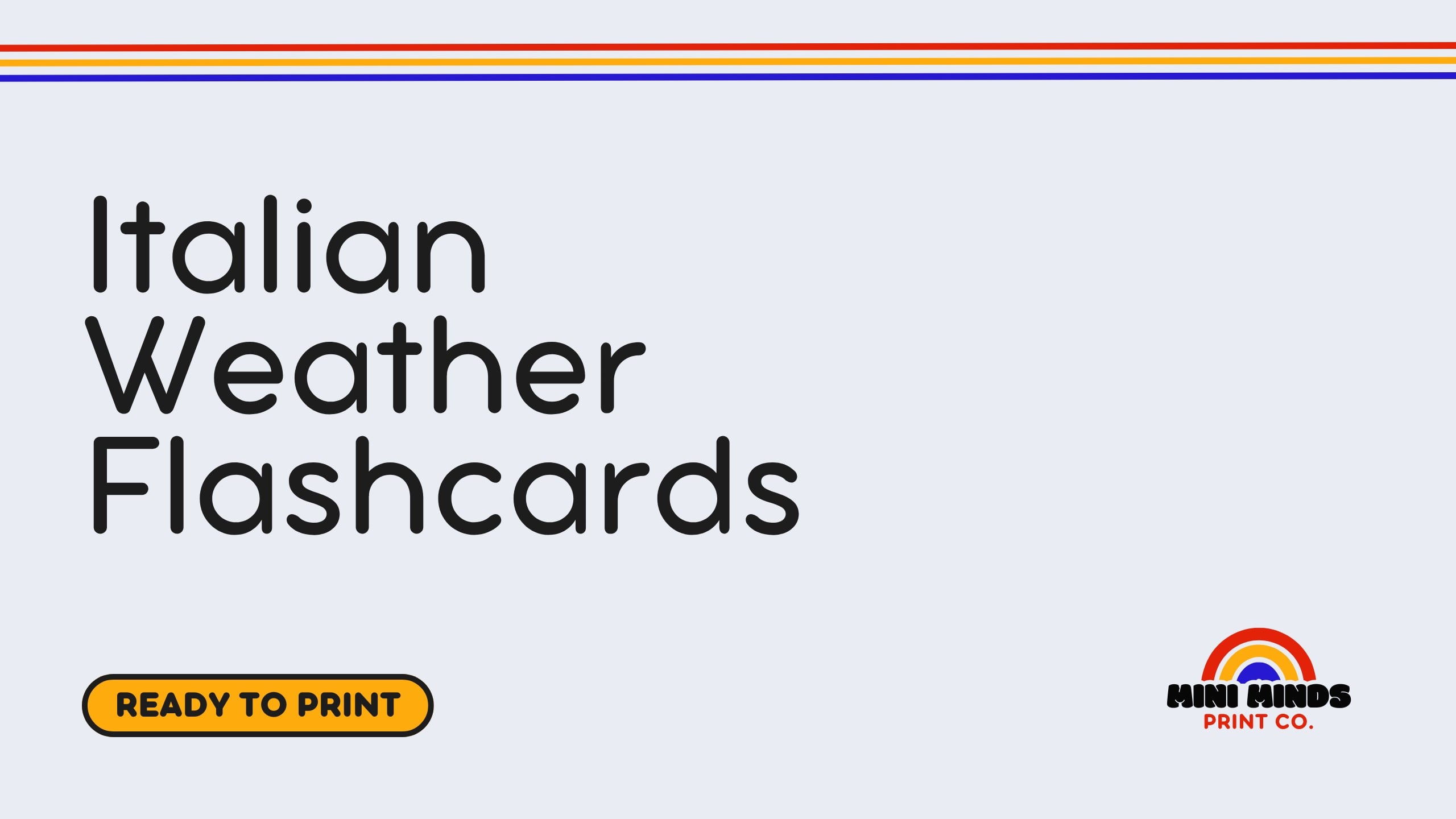 Italian Weather Flashcards