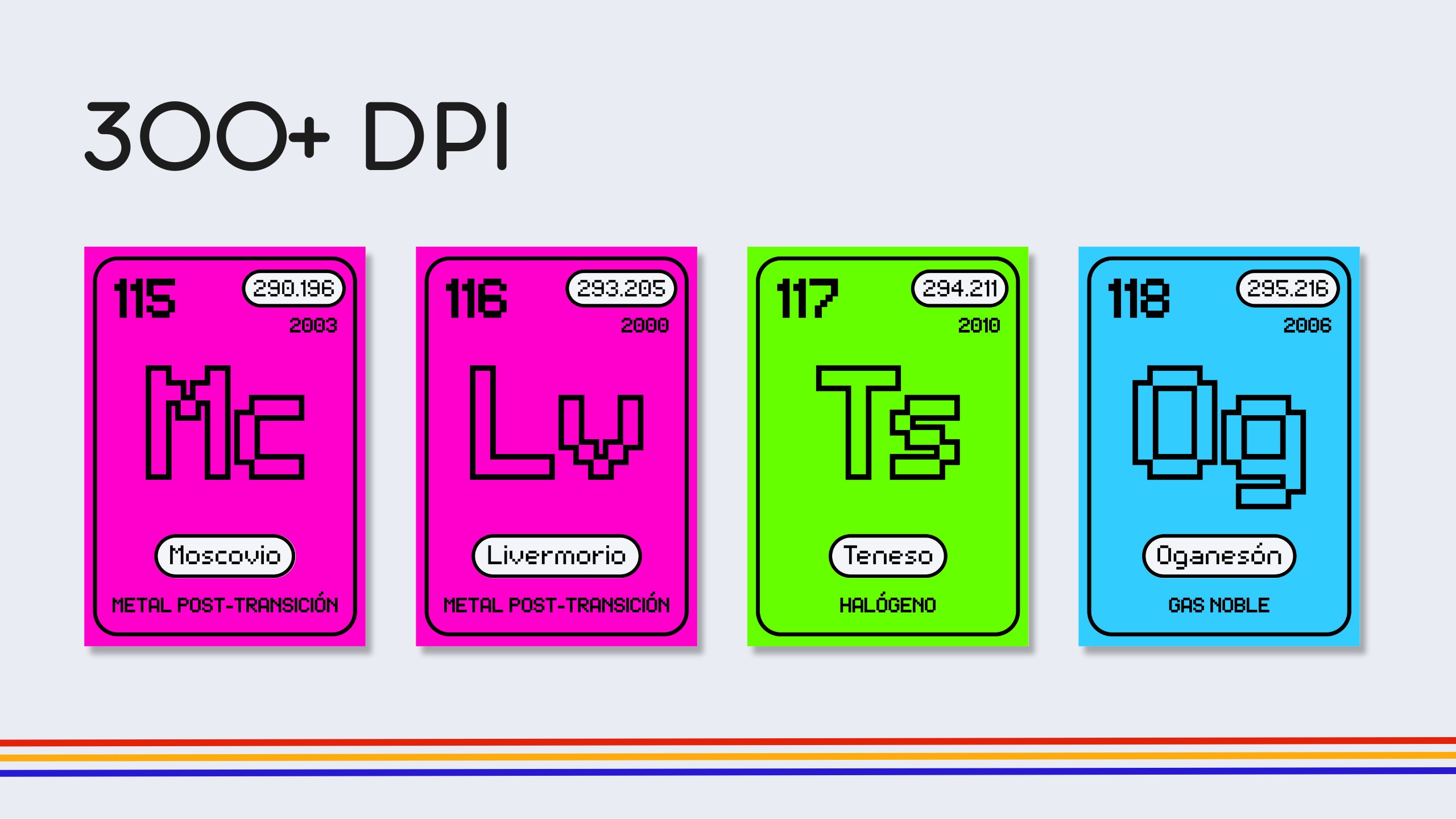 Spanish Retro Gamer Periodic Table Flashcards