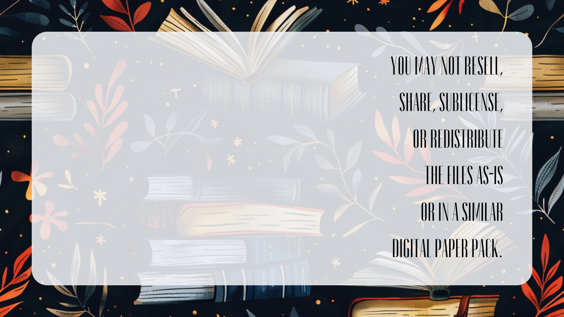 DARK ACADEMIA Seamless Digital Paper Bundle