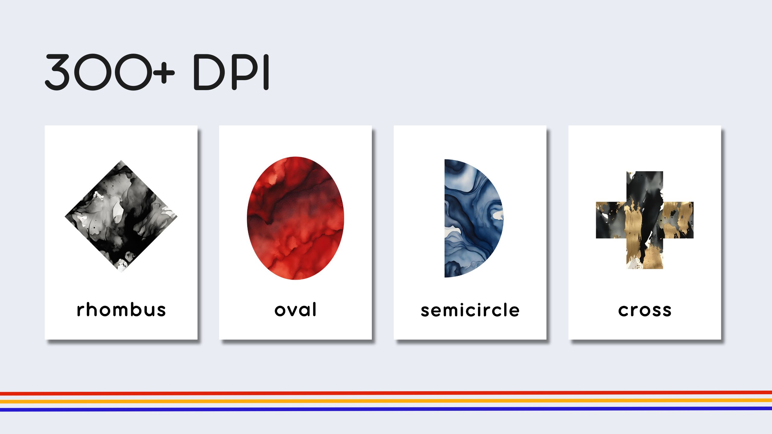 English Shapes Flashcards