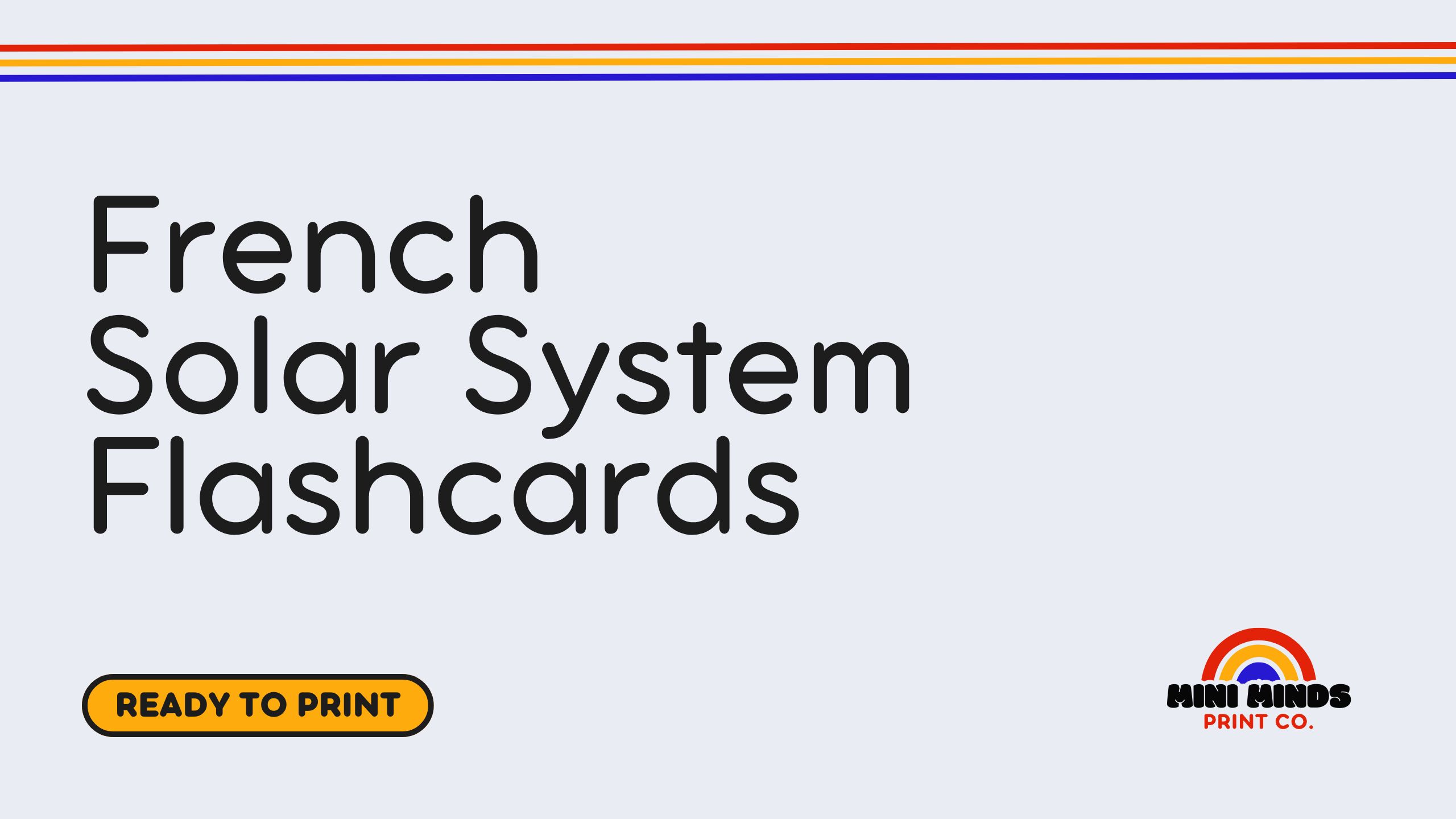 French Solar System Flashcards