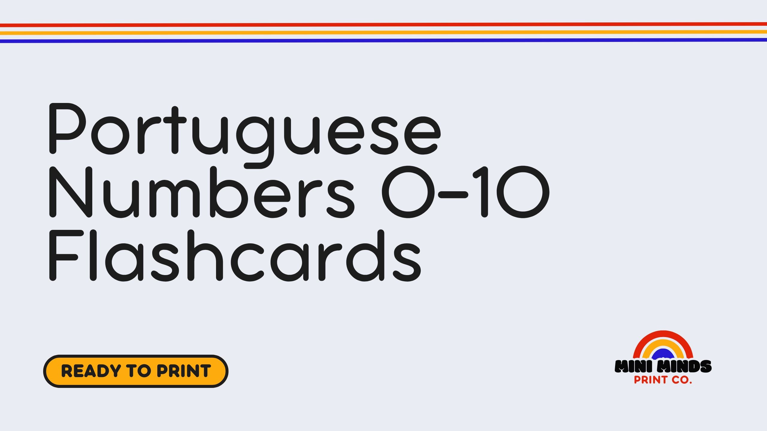 Portuguese Numbers 0-10 Flashcards