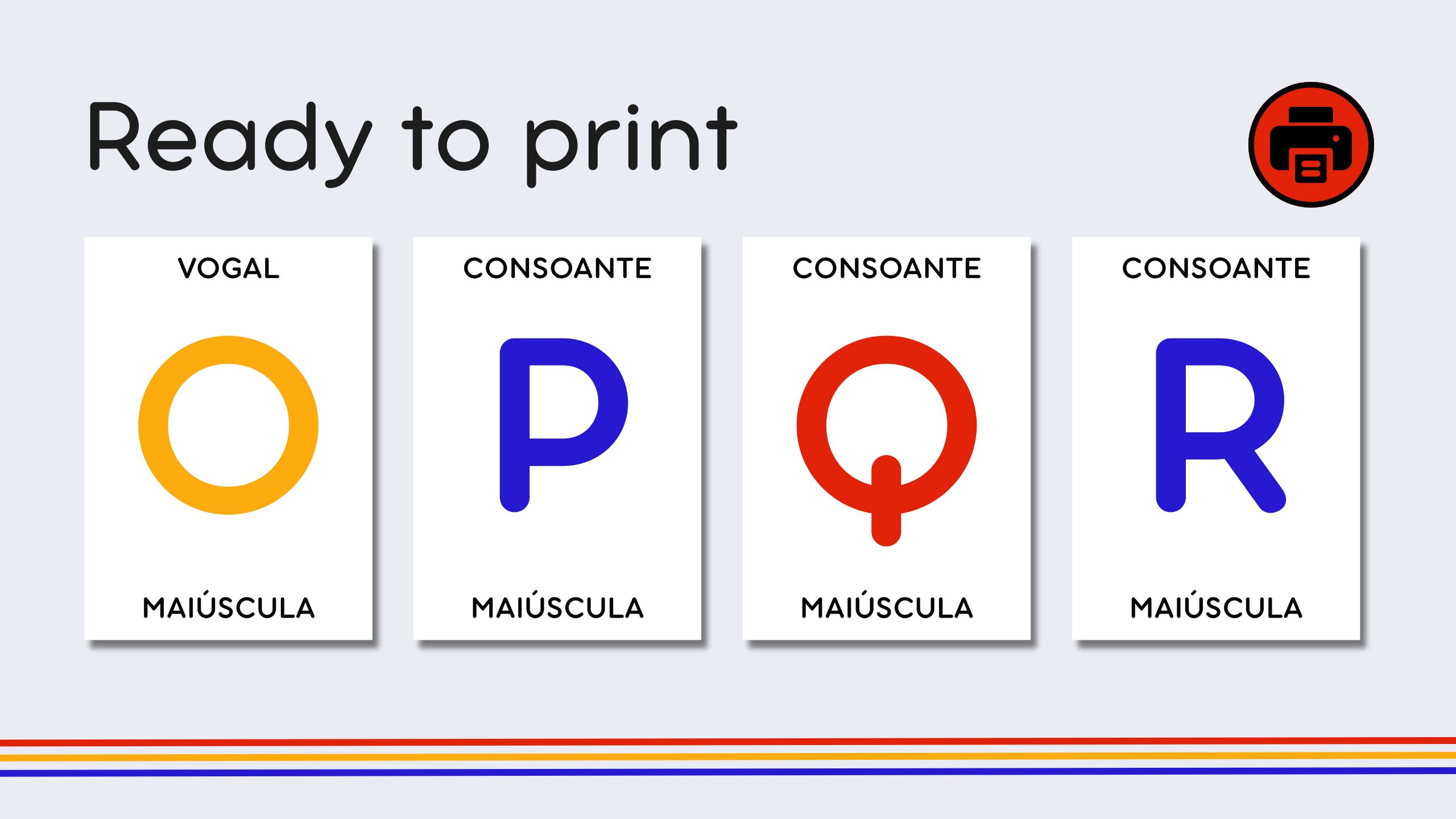 Portuguese Alphabet Flashcards